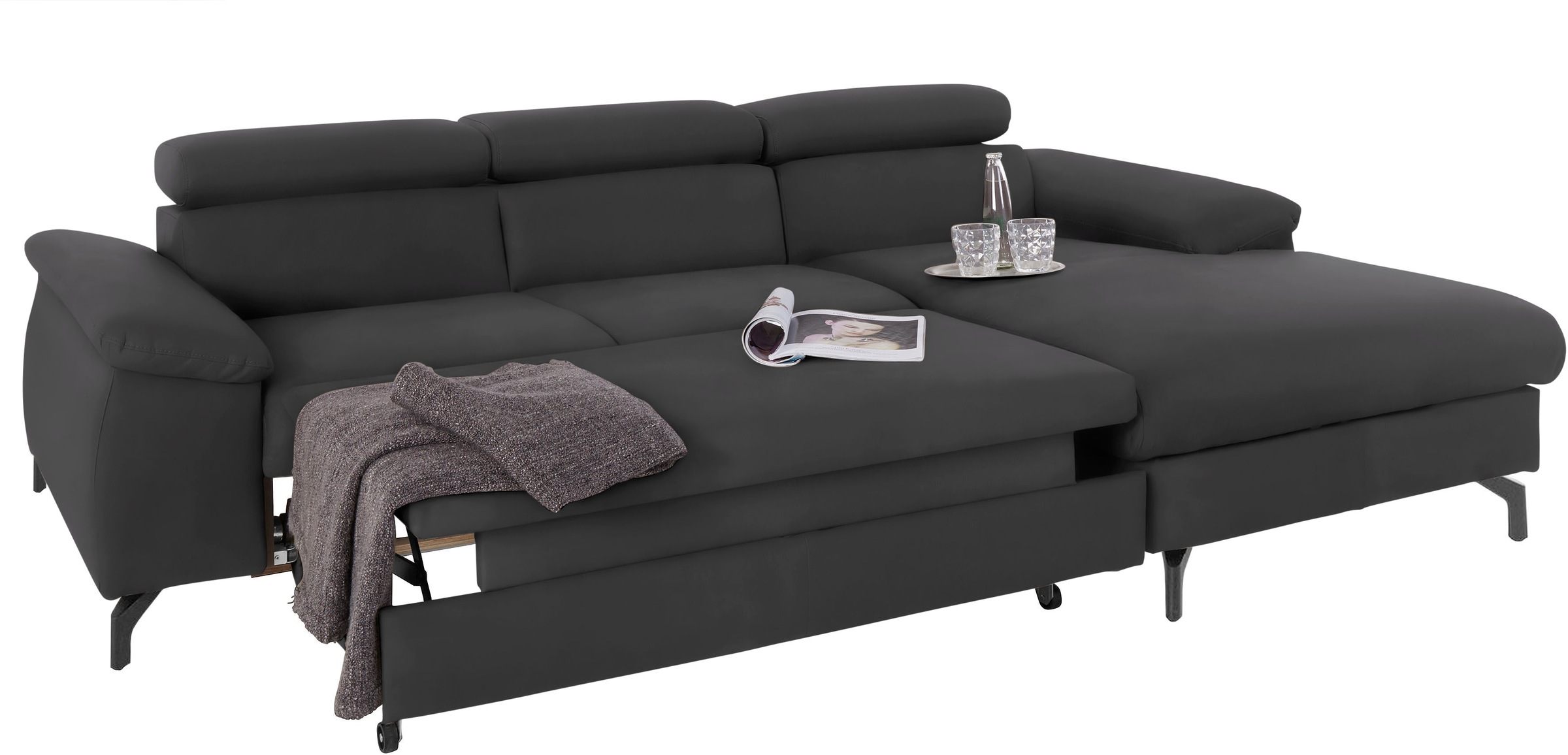 Cotta Kitty L-Shape Sofa Black 3