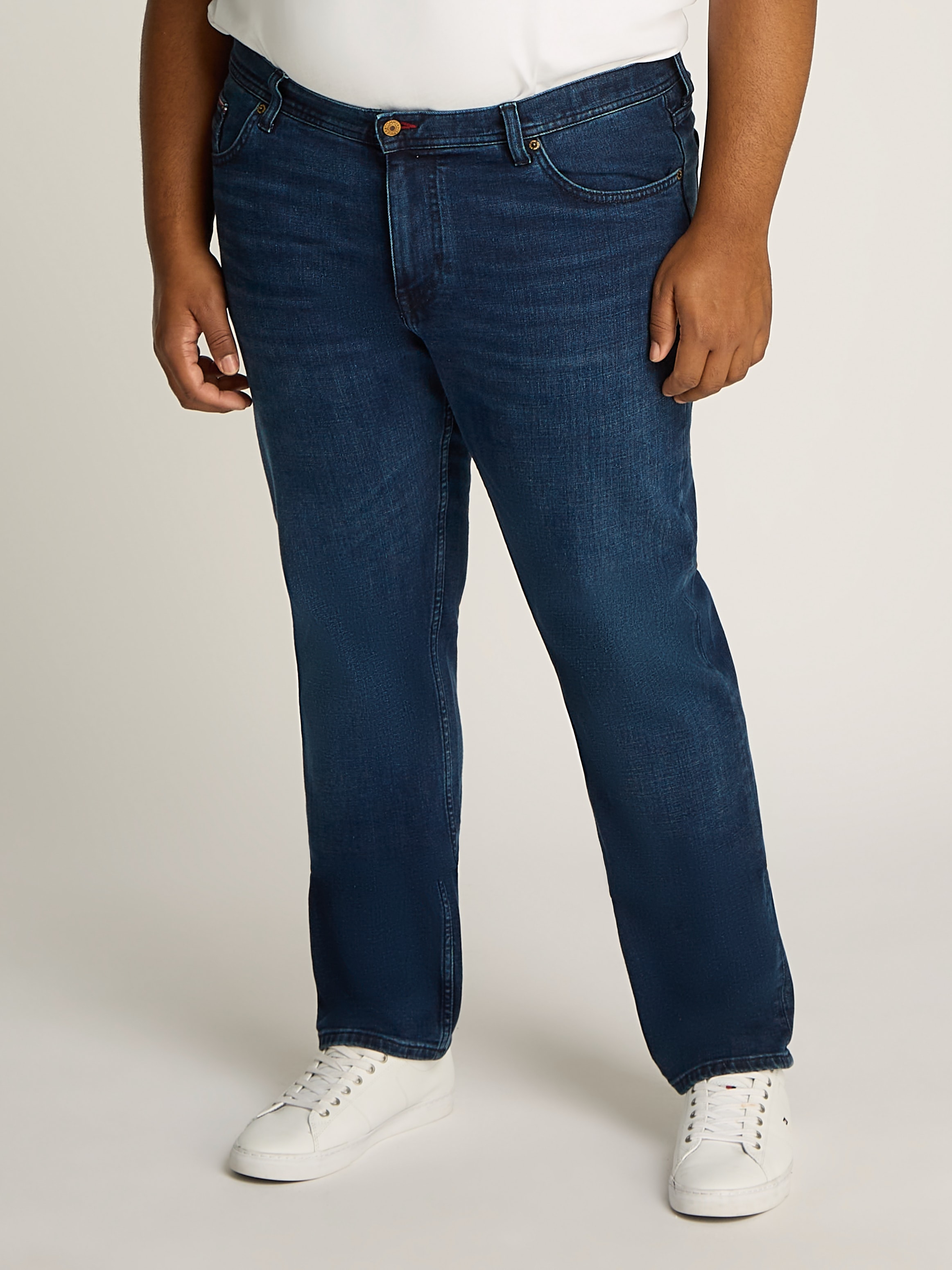 Tommy Hilfiger Big & Tall Regular-fit-Jeans »BT-MADISON STR BRIDGER IND-B«, in Großen Größen, Dark Wash Optik