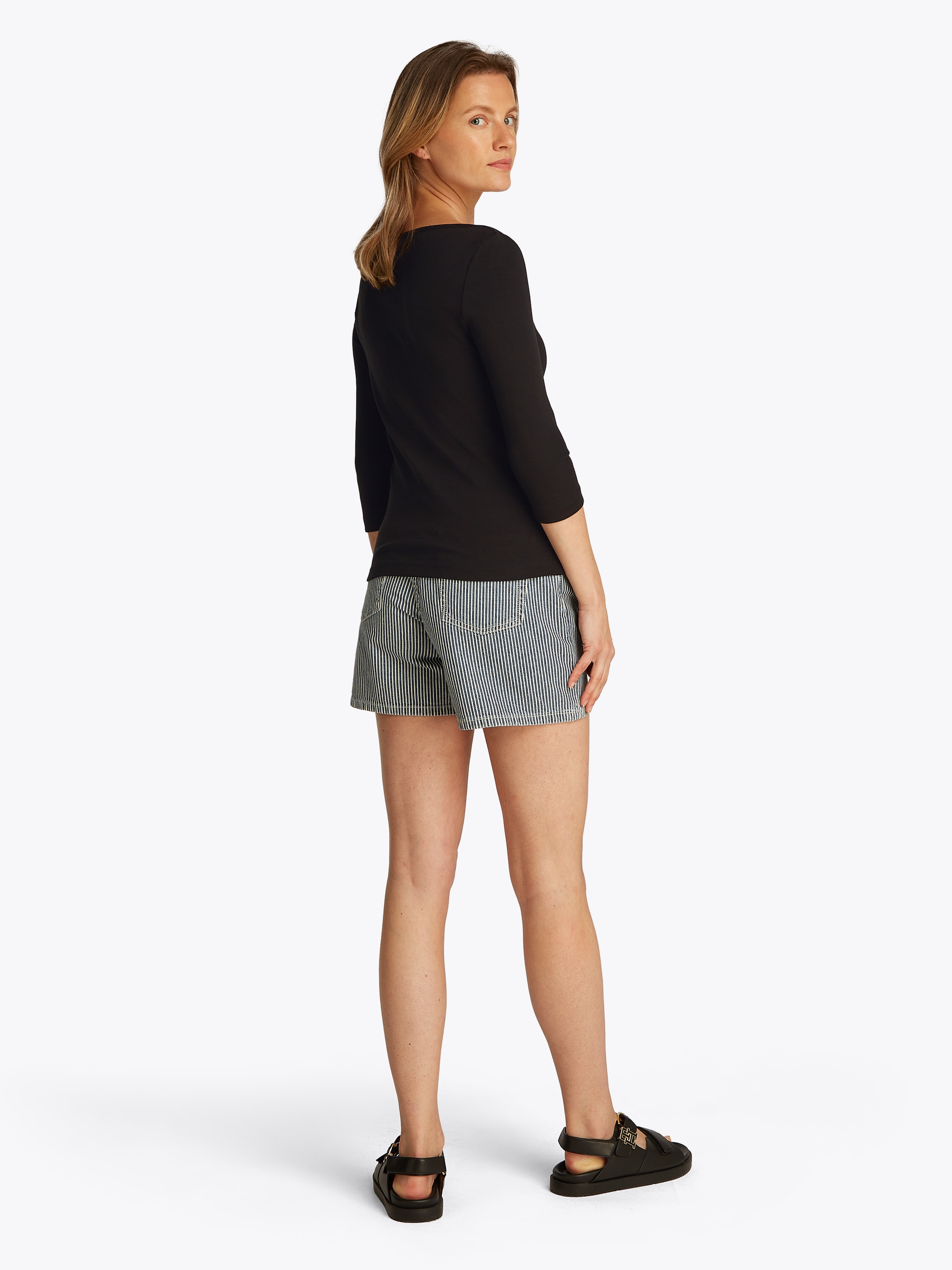 Tommy Hilfiger 3/4-Arm-Shirt »NEW CODY SLIM BOAT-NK 3/4SLV«, mit Logostickerei
