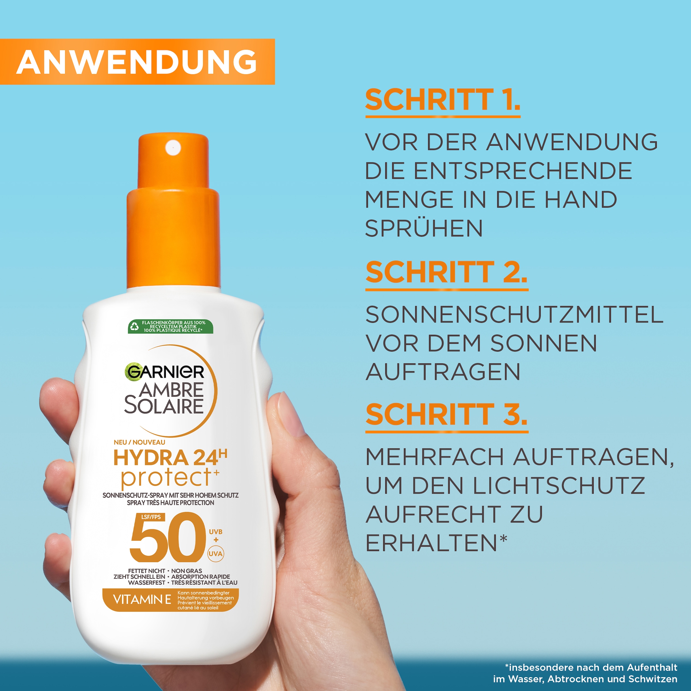 GARNIER After Sun-Spray »Garnier Hydra Protect+ 24h LSF 50«