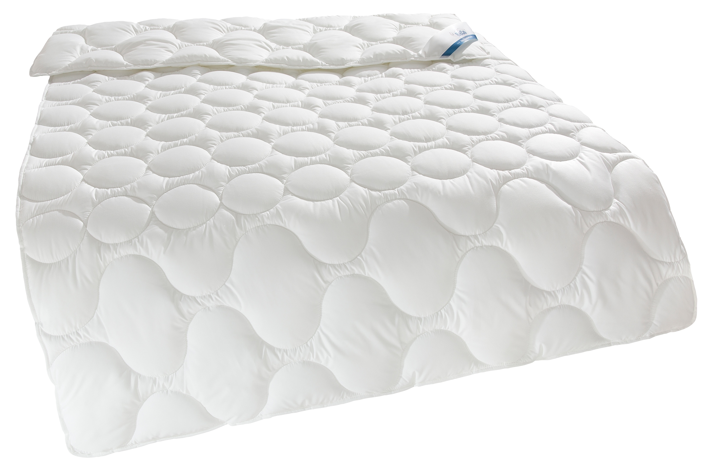 Kunstfaserbettdecke BECO, B:200cm L:200cm, beige, Obermaterial: 100% Polyester, Bettdecken, "EcoWell Bettdecken Blauer Engel zertifiziert Für Sommer