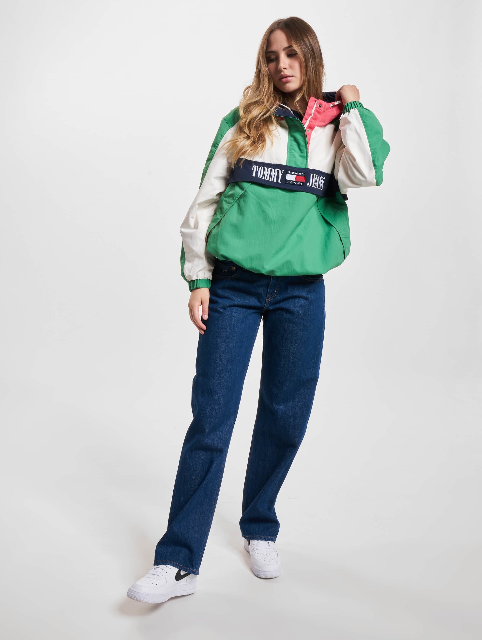 Windbreaker »Damen Tommy Jeans Archive 3 Popover Windbreaker«, (1 St.)