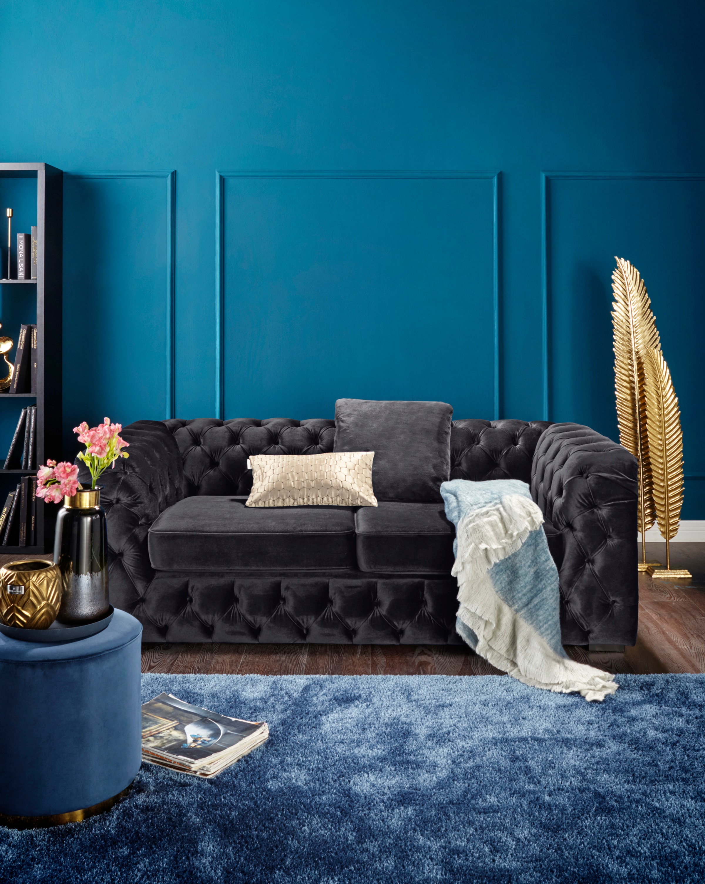 Guido Maria Kretschmer Home&Living Chesterfield-Sofa »Kalina«, mit klassischer Chesterfield-Knopfheftung