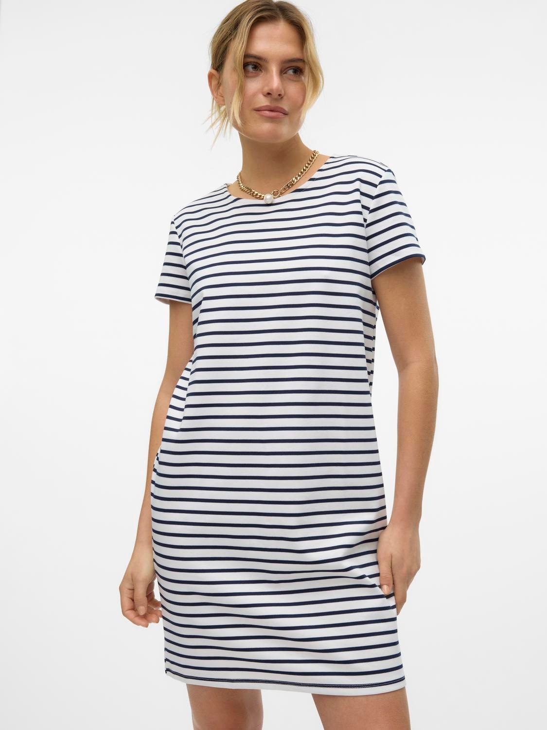 Vero Moda Minikleid "VMABBY SS SHORT ZIP DRESS JRS NOOS", Sommerkleid günstig online kaufen