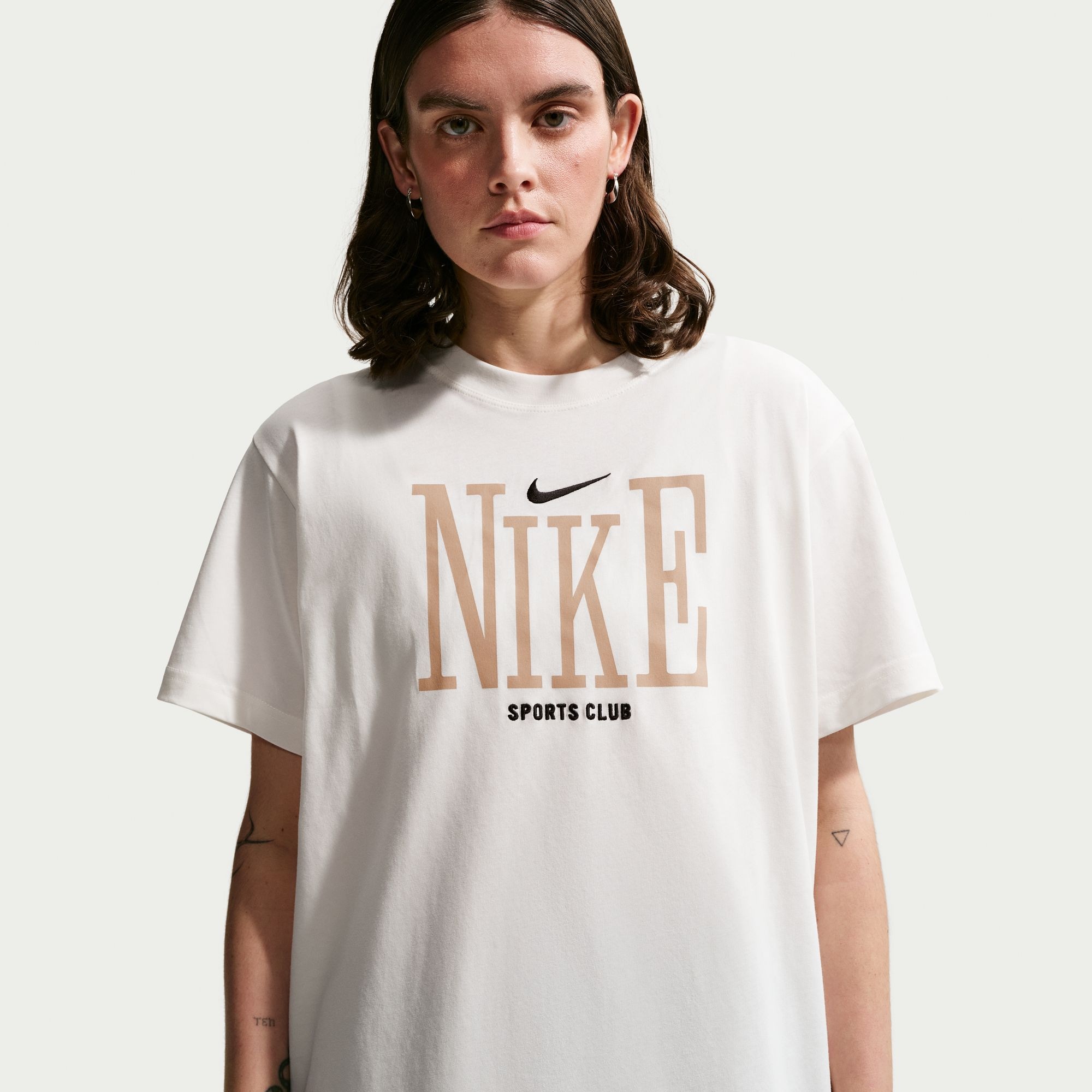 Nike Sportswear T-Shirt "W Nsw Clsc Bf Oc Inconnect Tee" Aus Baumwolle, Für Erwachsene, In Den Größen Xs Bis Xxl