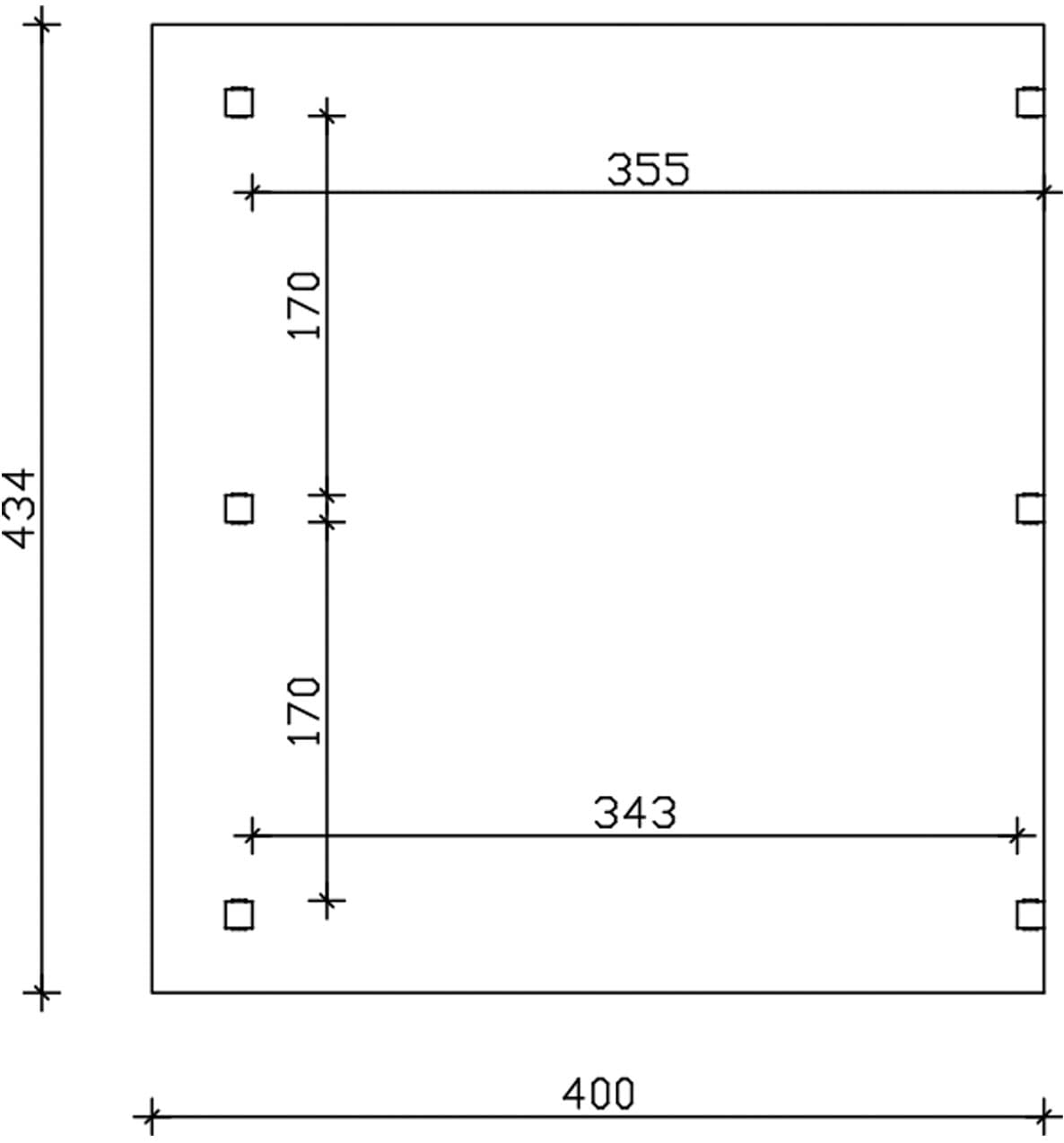 Skanholz Terrassendach »Siena« Leimholz