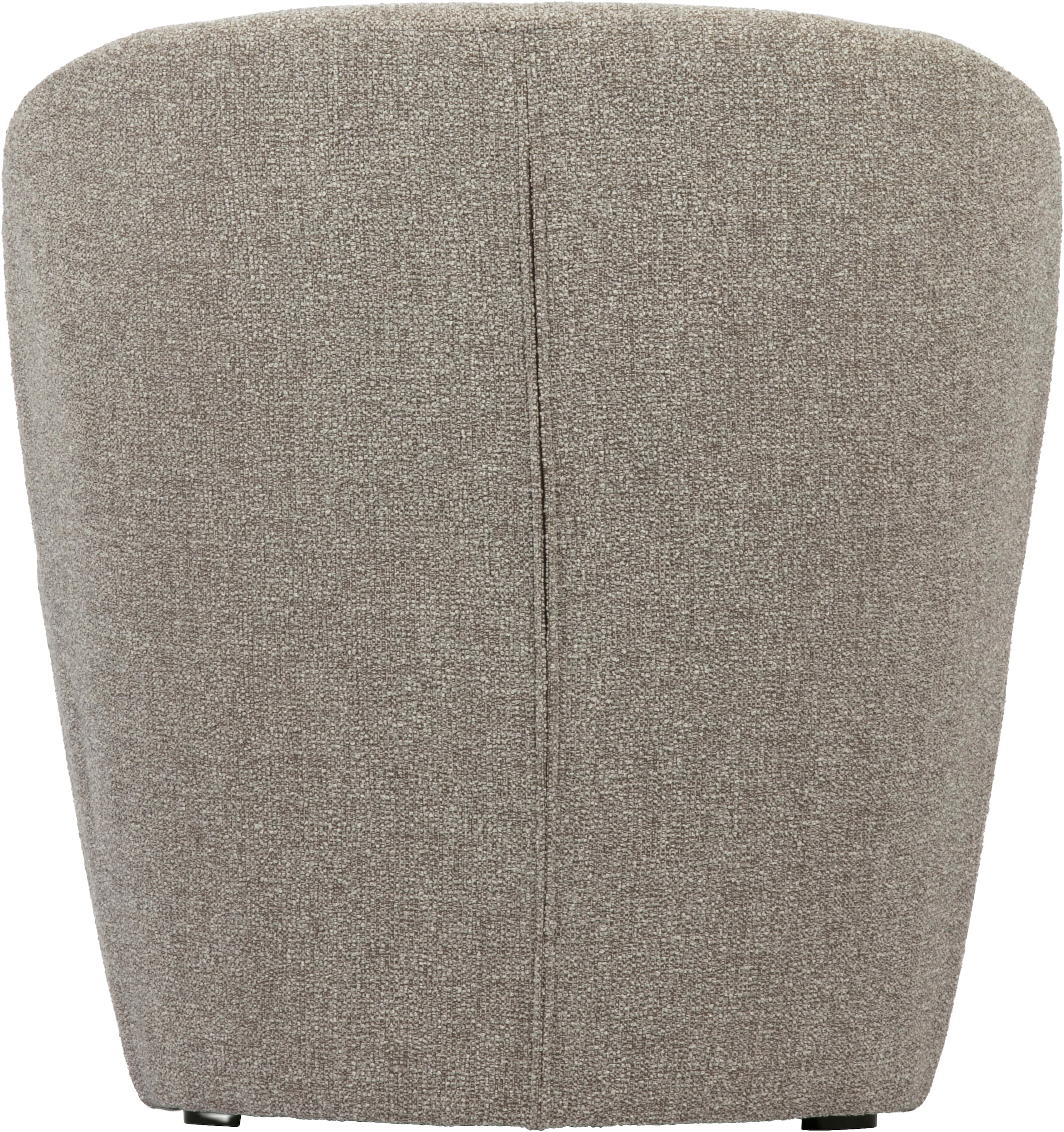 WOOOD Loungesessel »Lofty mit Bouclé-Bezug und Hartholzrahmen B 68 x T 72 x H 75 cm« Hohe Verschleißfestigkeit, Sitzhöhe 42 cm, separates Rückenkissen