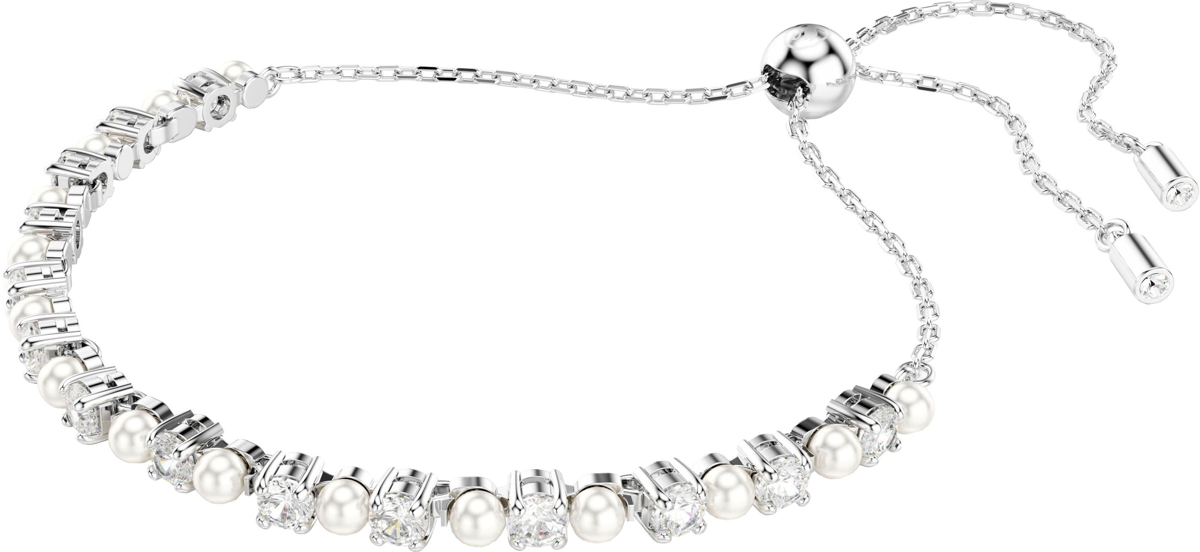 Swarovski Armband »Schmuck Geschenk Matrix Armkette, 5689633, 5729506«, mit Swarovski® Kristall - mit Swarovski® Perle