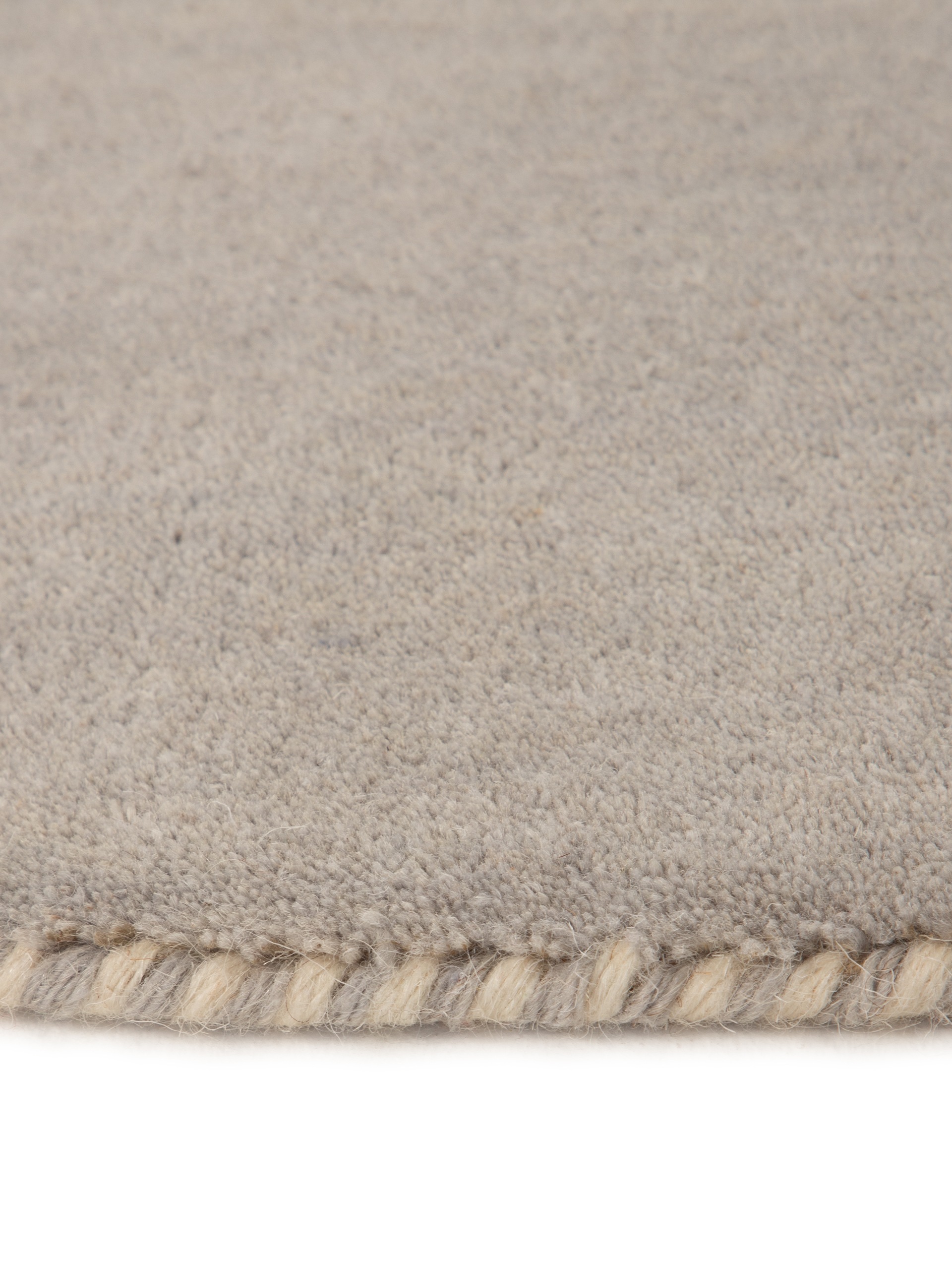 carpetfine Wollteppich »Gabbeh Lola Uni«, rund, 14 mm Höhe, mit natürlichem Pflanzenmaterial von Hand gewebt, auch als Läufer
