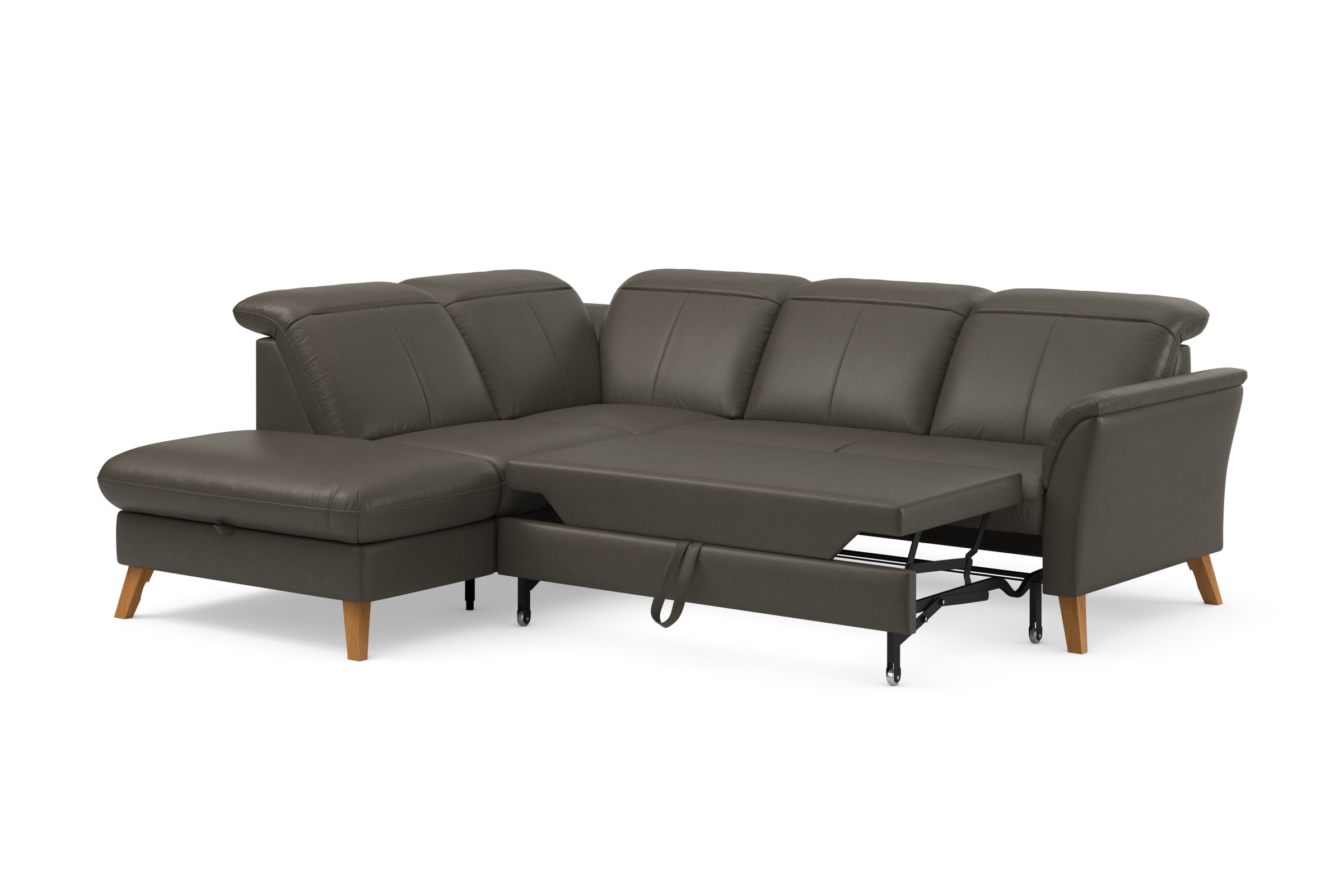 sit&more Ecksofa »Romero L-Form«, wahlweise mit oder ohne TV-Funktion, Bettfunktion, Bettkasten
