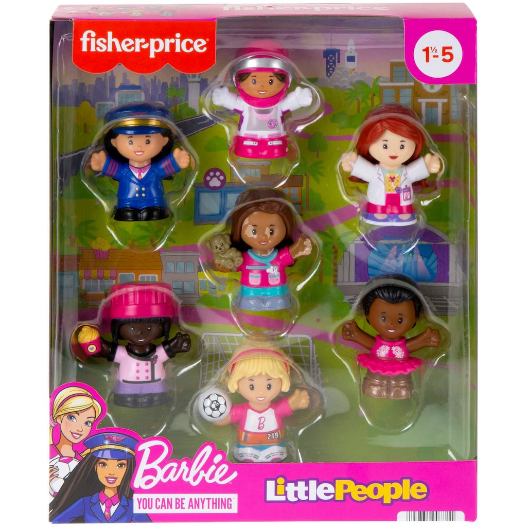 Fisher-Price® Lernspielzeug »Little People Barbie Traumberuf-Freundinnen Set«, (Set)