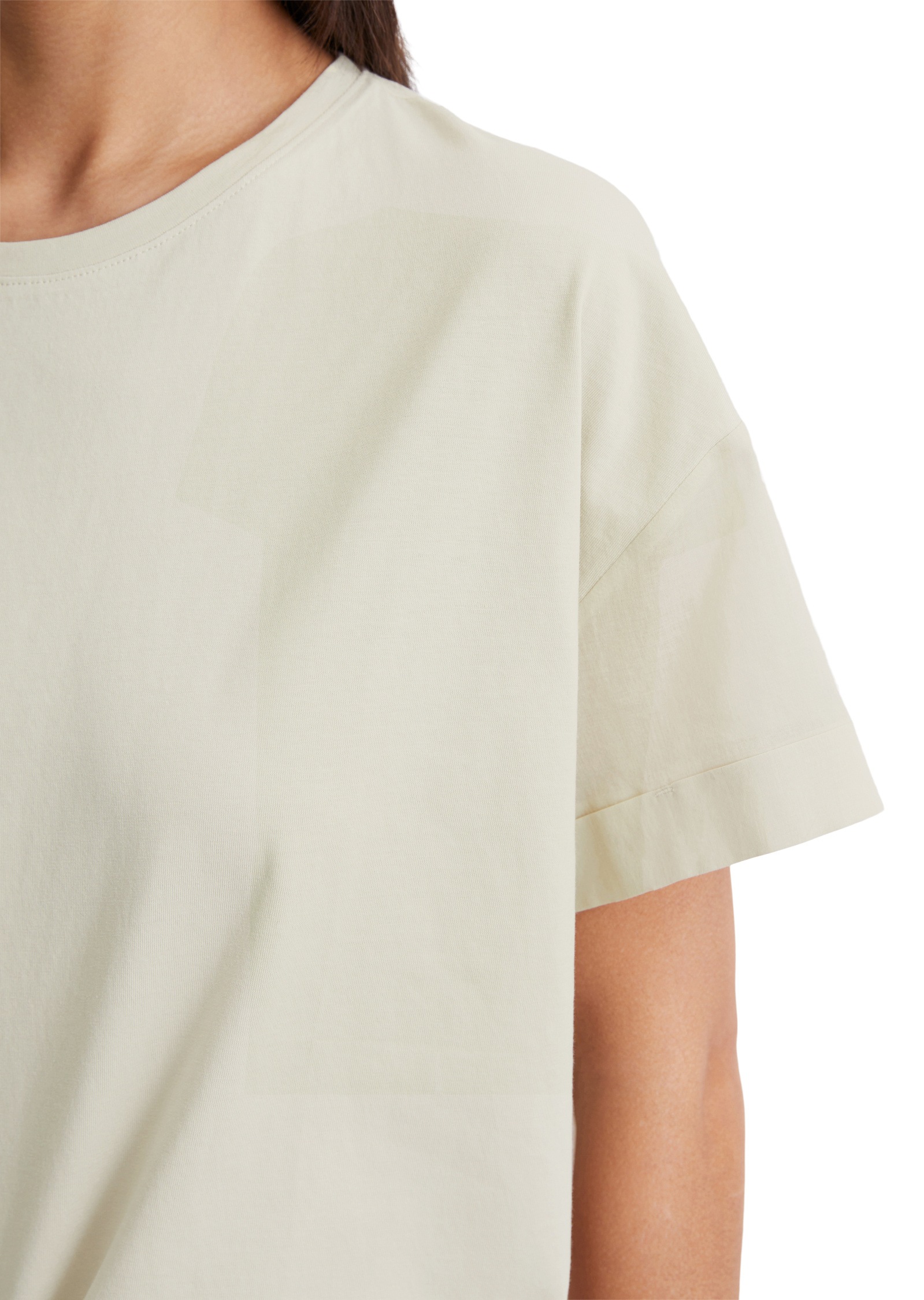 Marc O'Polo T-Shirt »aus Material-Mix«