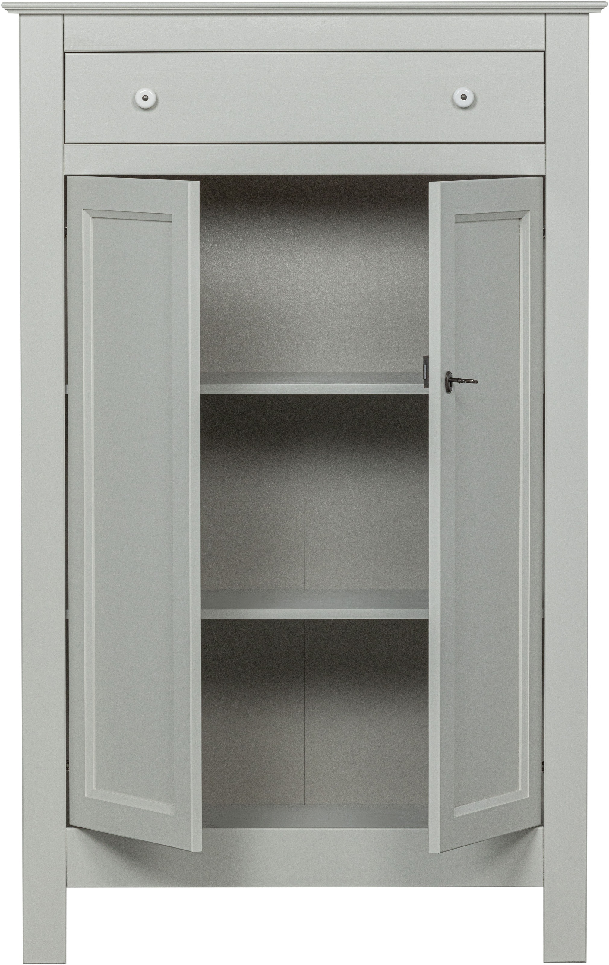 WOOOD Stauraumschrank »Eva« Tragkraft 15 kg pro Boden, MDF-Rückwand, Wandbefestigung empfohlen