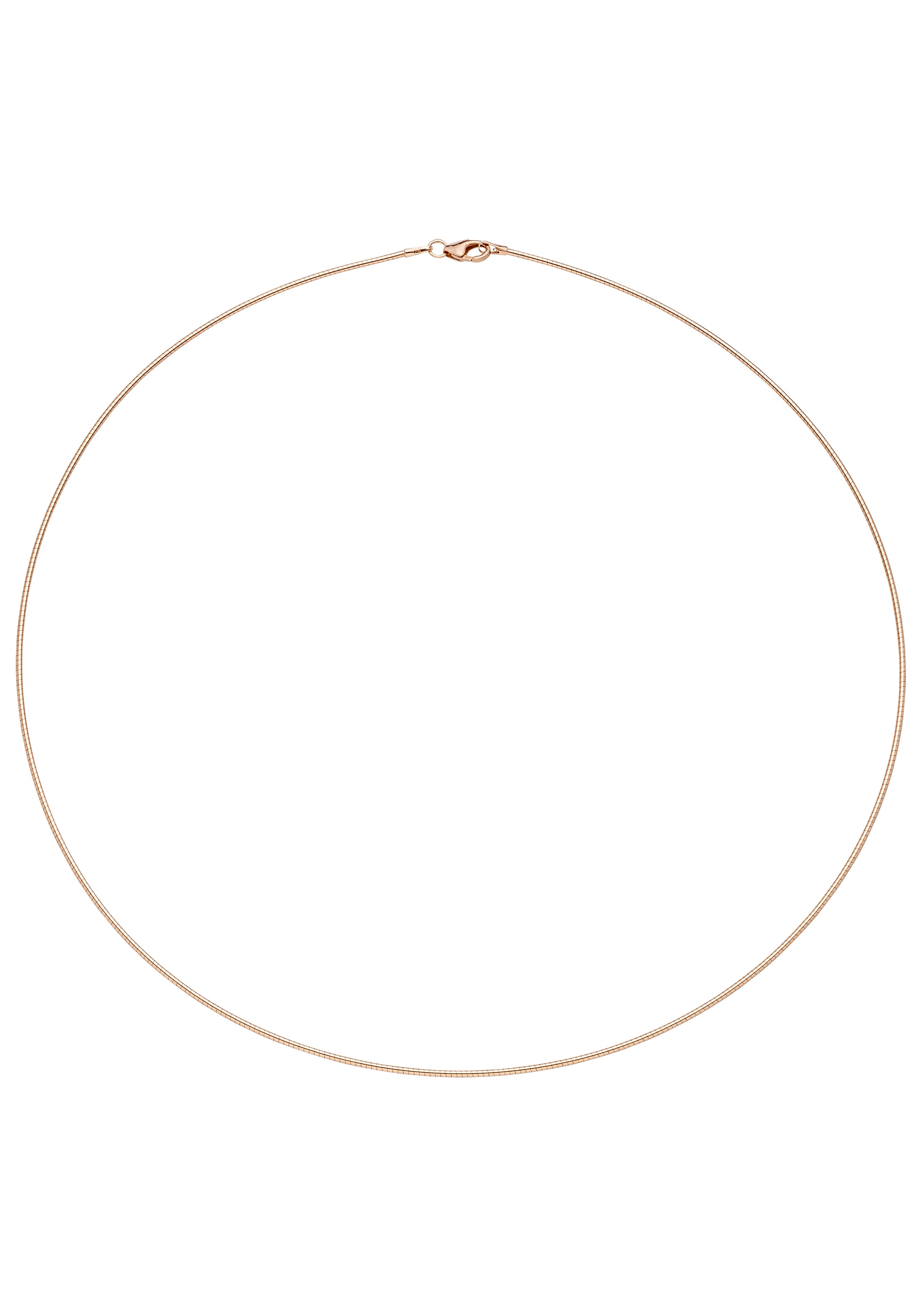 JOBO Halsreif 925 Silber roségold vergoldet 45 cm 1,1 mm