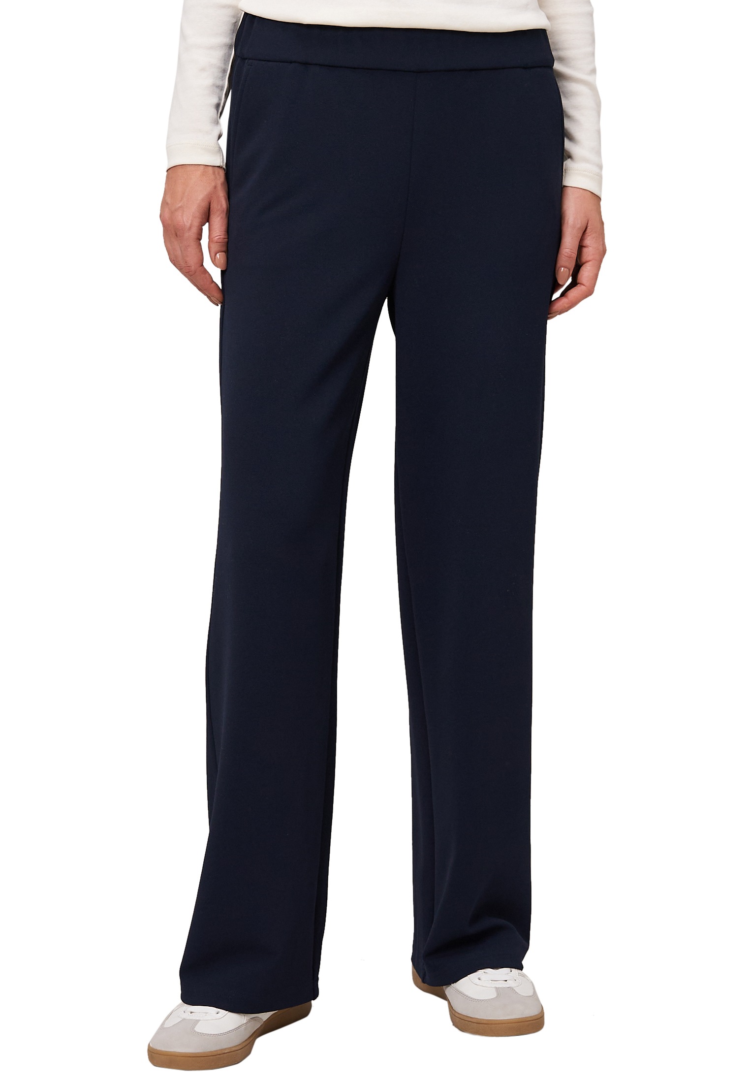 Zero Stoffhose "Damen mit elastischem Bund 30 Inch" Plain/ohne Details günstig online kaufen