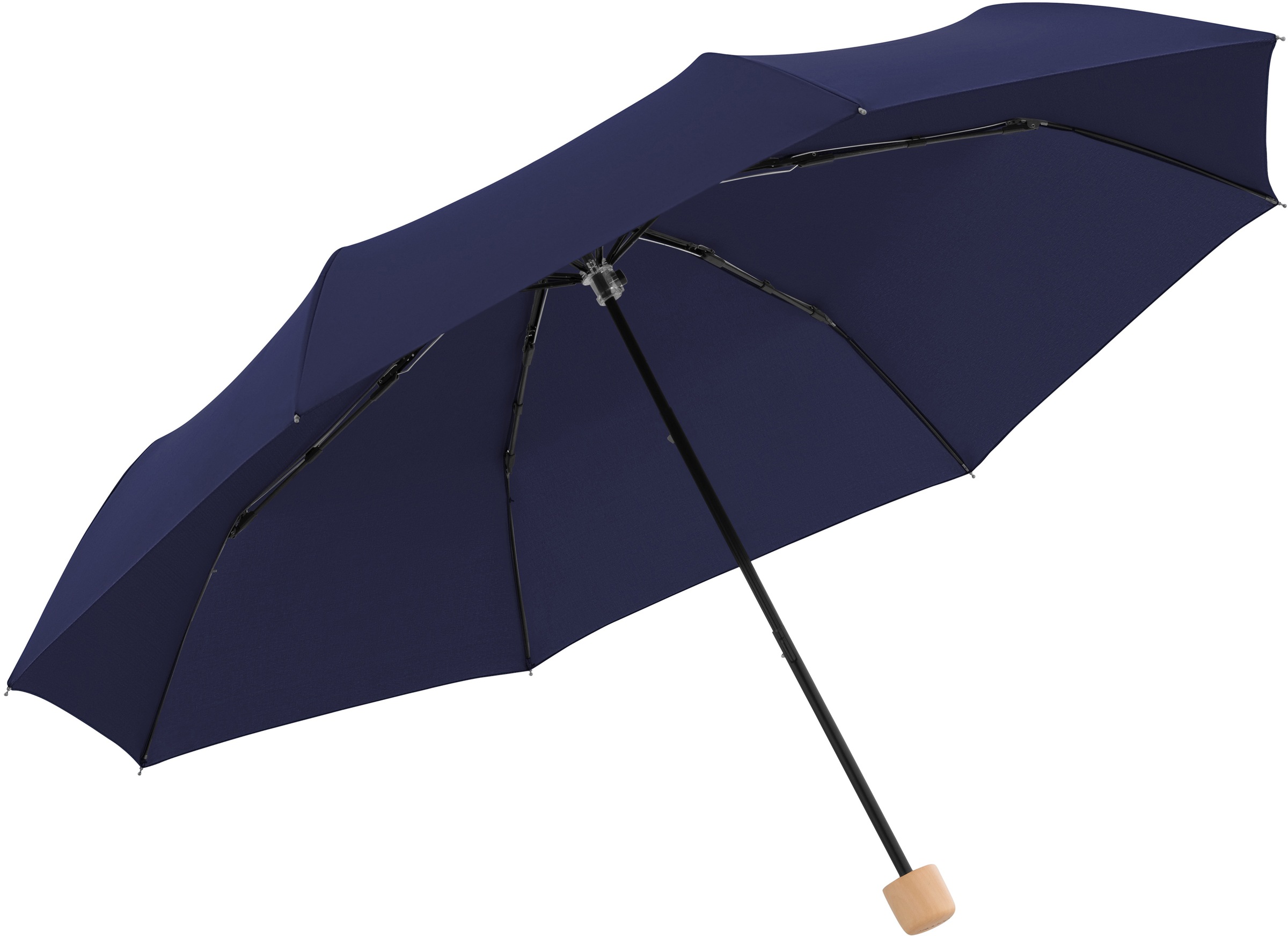 deep Griff | schützt - Material Taschenregenschirm aus recyceltem mit BAUR weltweit Wald doppler® aus FSC®- blue«, »nature Mini, bestellen