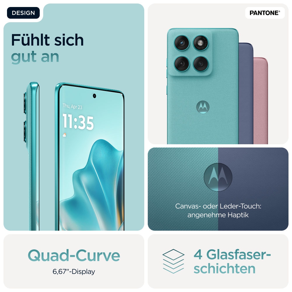 Motorola Smartphone »Edge 60 Fusion 256GB«, Amazonite
