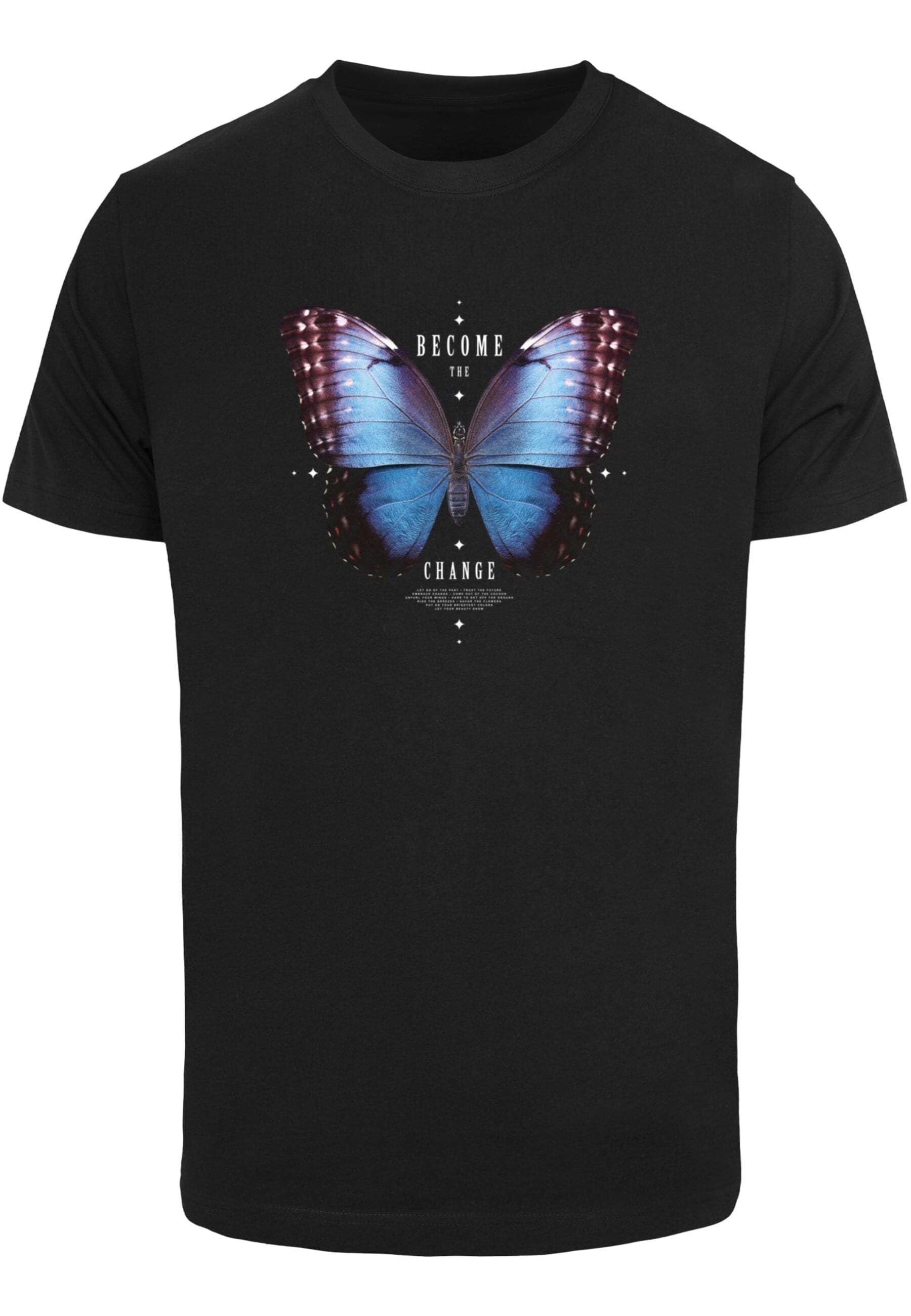 MisterTee T-Shirt "MisterTee Herren Become the Change Butterfly Tee" 1 Stk. günstig online kaufen