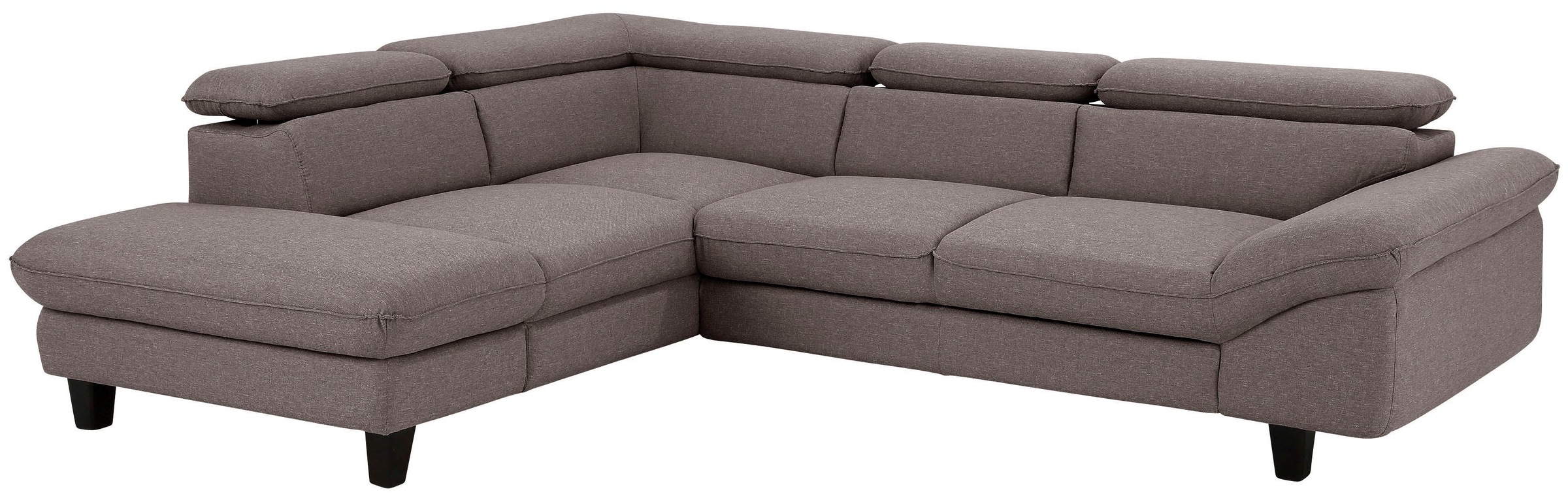 Home affaire Ecksofa »Pilot L-Form«, mit Kopfteilverstellung, optional Bettfunktion und Bettkasten