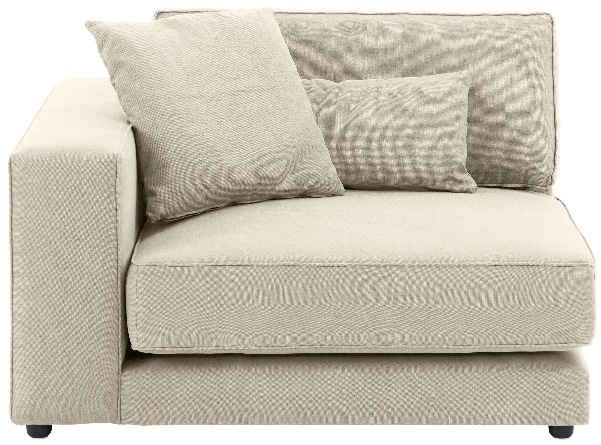 OTTO products Sofa-Eckelement »Grenette«, frei oder als Teil des Modulsofas, Baumwollmix oder recycelte Stoffe