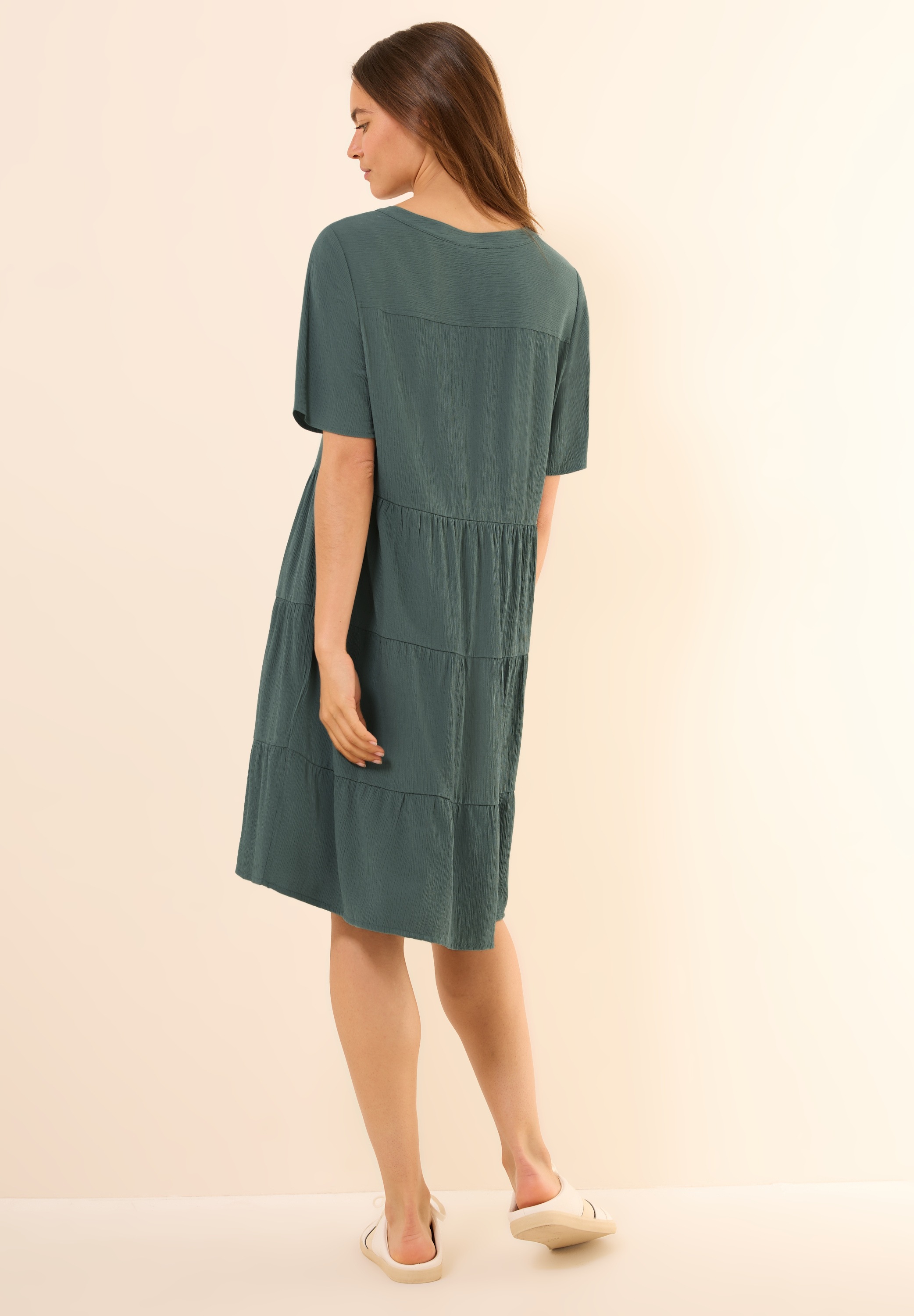 Cecil Sommerkleid Ohne Taschen in Unifarbe günstig online kaufen