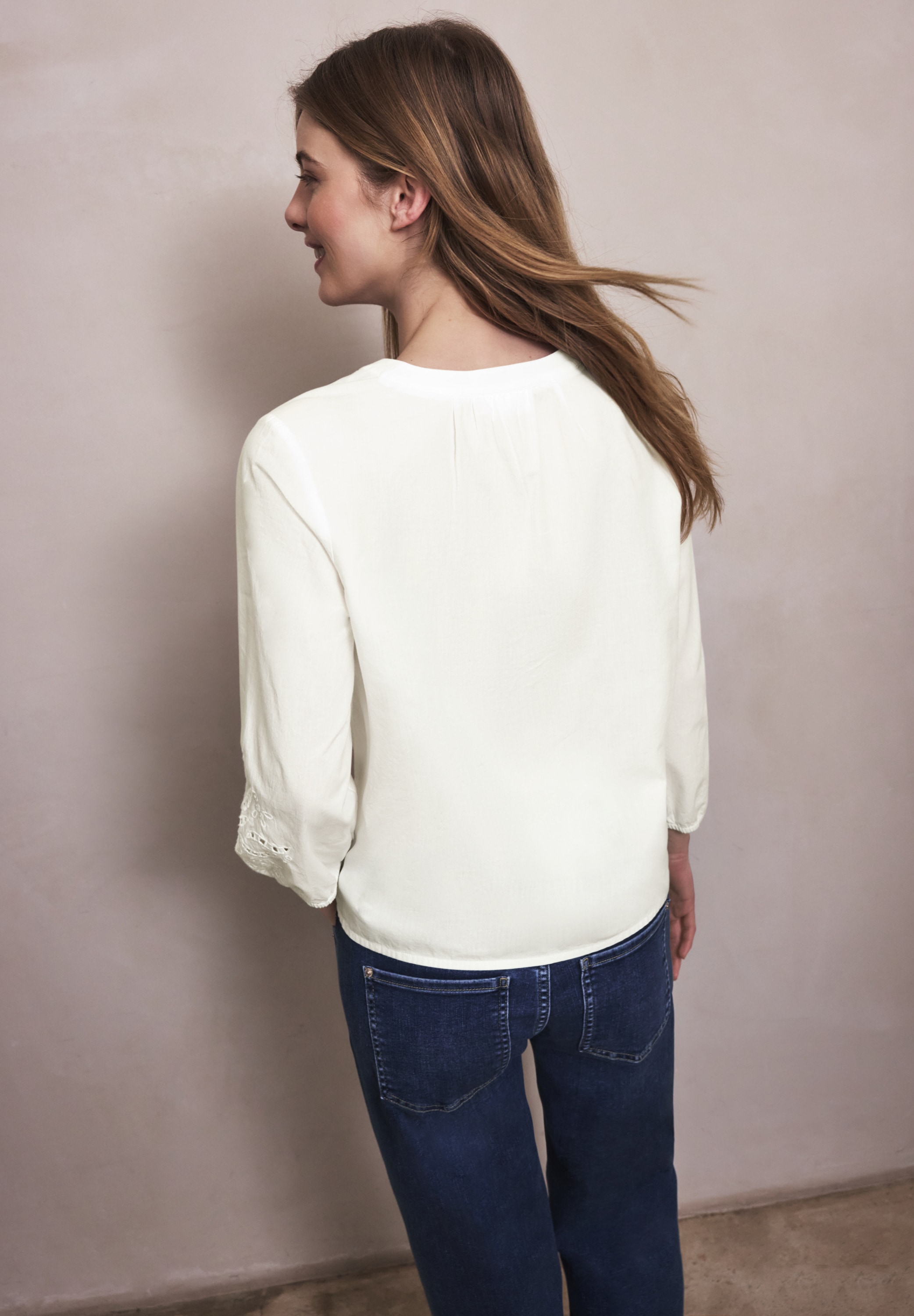STREET ONE STUDIO Shirtbluse aus reiner Baumwolle