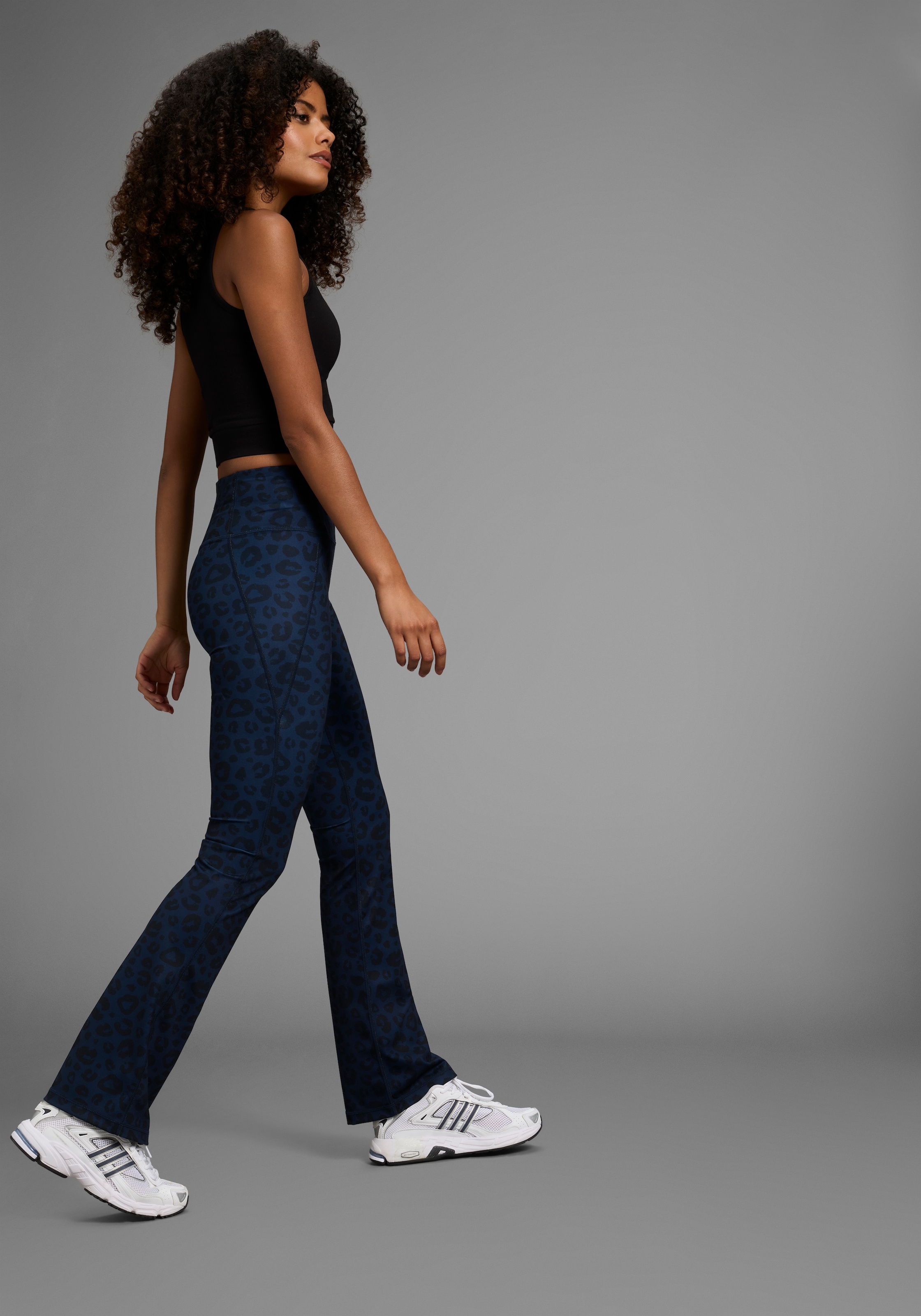 FAYN SPORTS Leggings, Reflektor Logo-Print