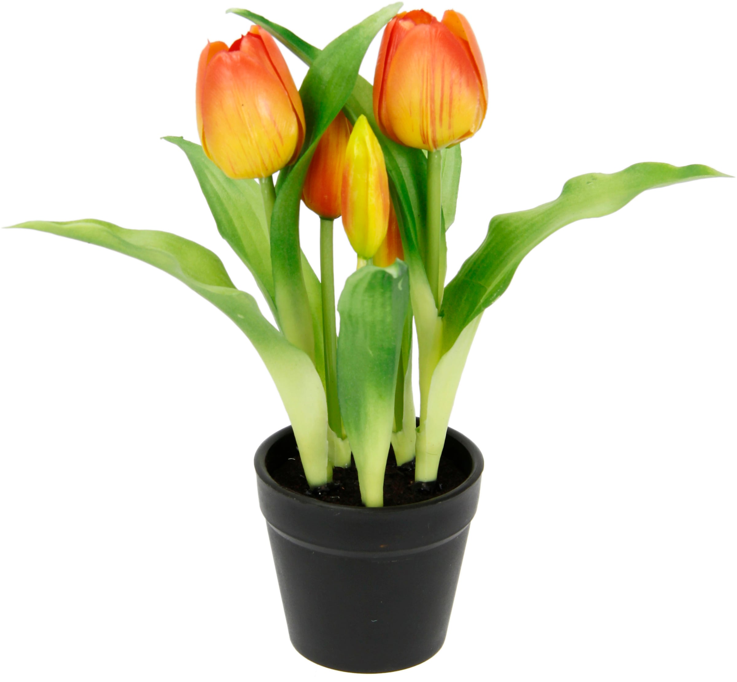 I.GE.A. Kunstblume "Tulpen" Im Topf Real-Touch Blüten Tulpe Tulpenstrauß La günstig online kaufen