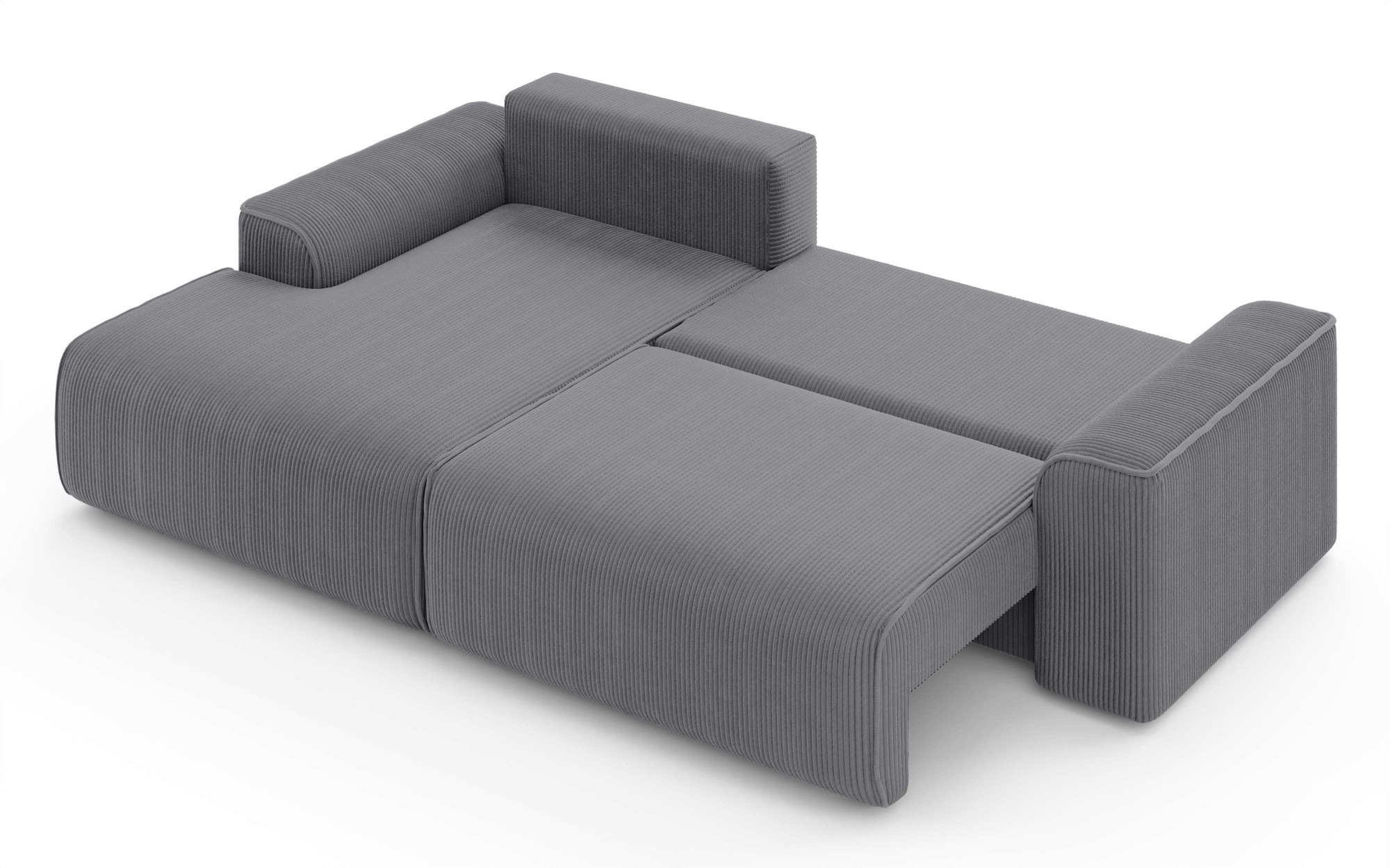 Home affaire Ecksofa »Santenay mit Bettfunktion und Bettkasten, Maße: B/T/H 266/164/90 cm«, L-Form mit Wellenfederung, Schlaffläche: 140x213 cm, auch in Cord