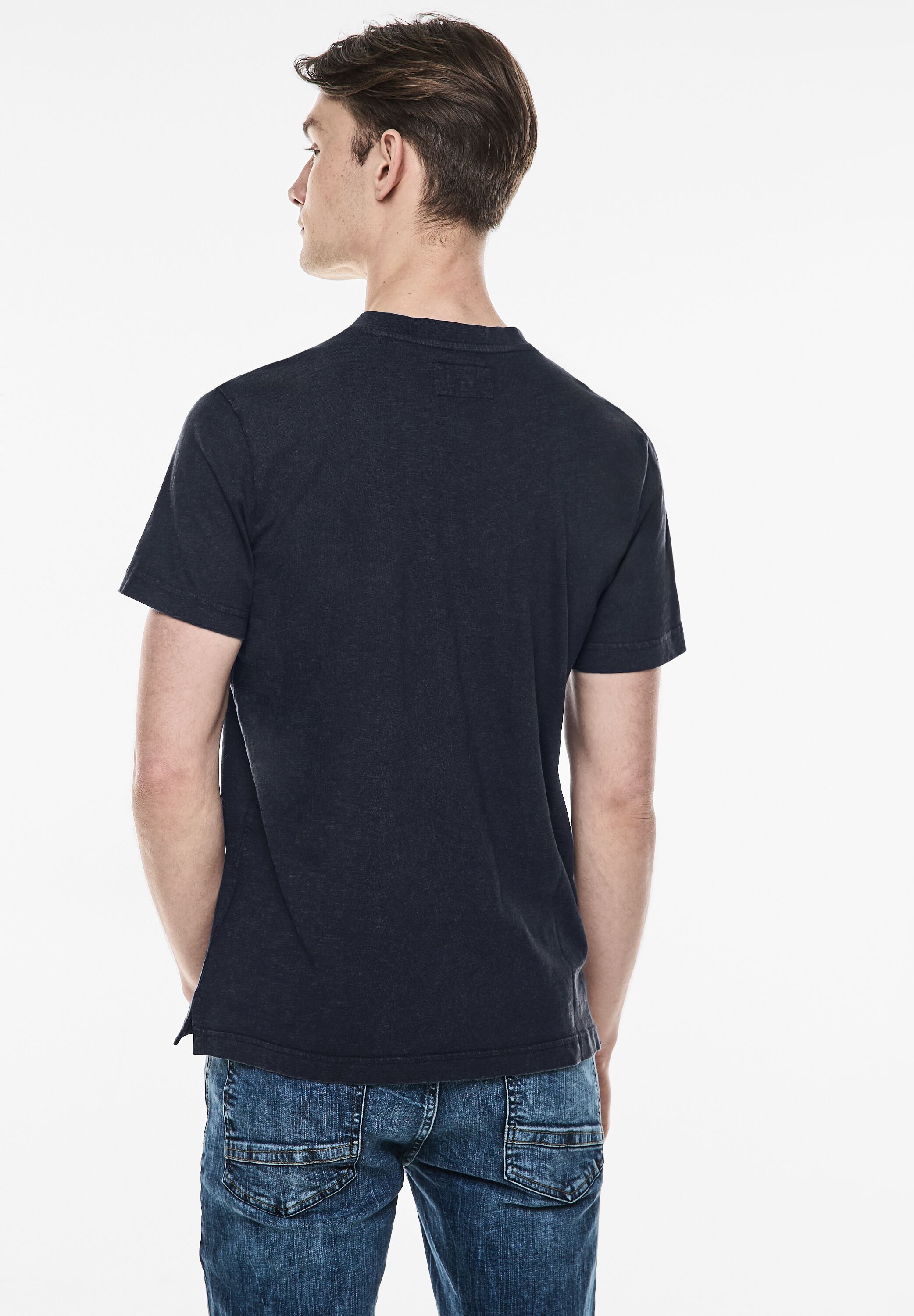 STREET ONE MEN T-Shirt, mit Brusttaschen und Knopfleiste günstig online kaufen