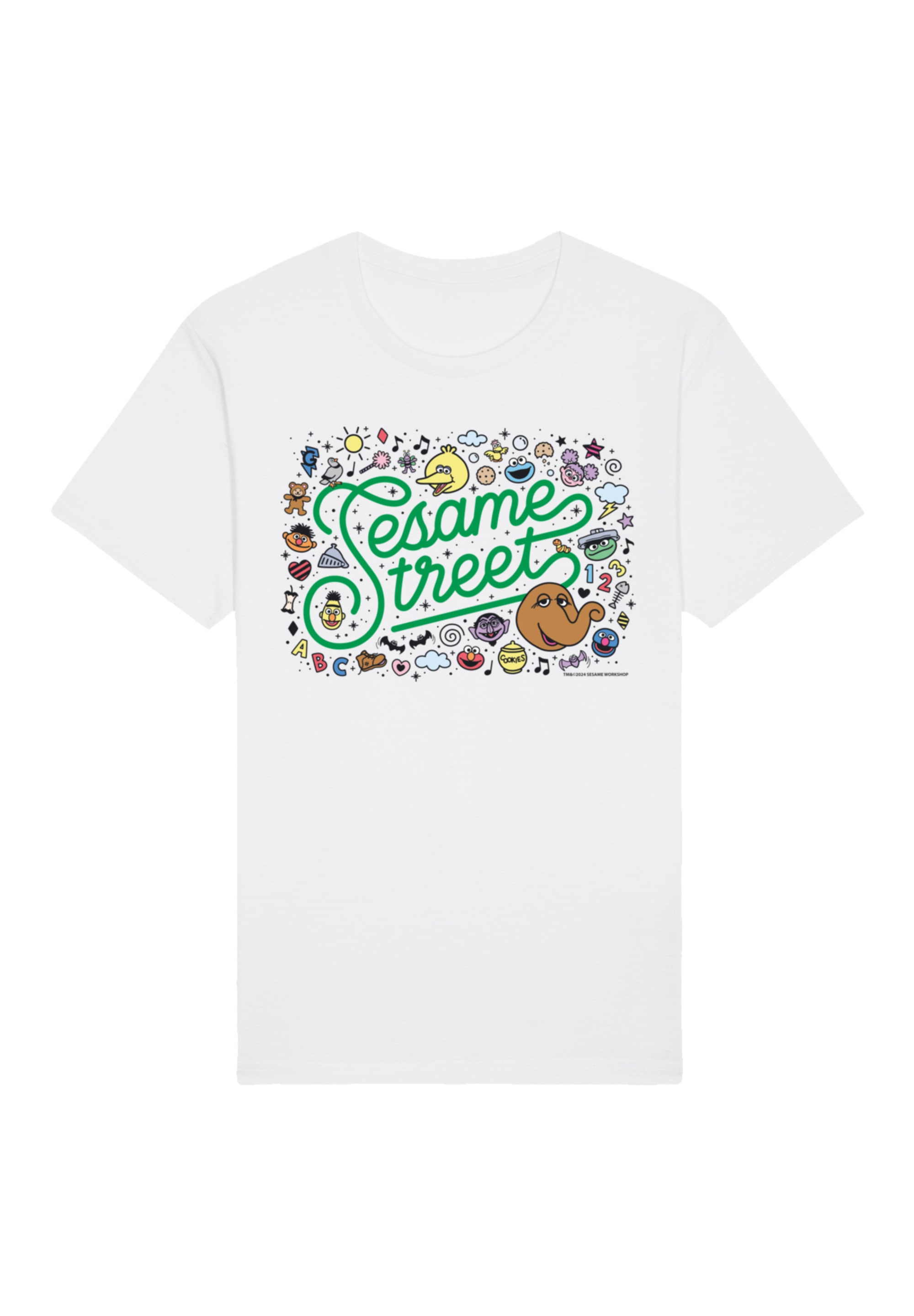 F4NT4STIC T-Shirt "Sesamstraße Collage Coloured", Premium Qualität,Nostalgi günstig online kaufen