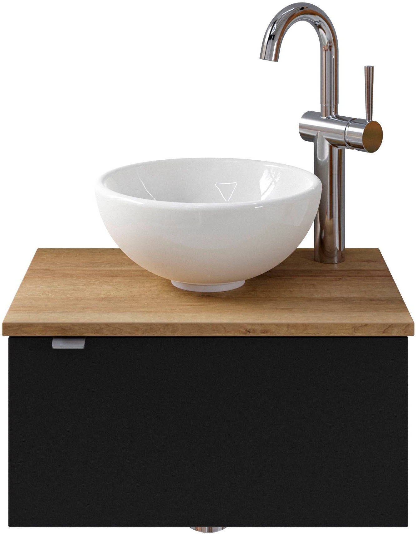 Saphir Badmöbel-Set »Serie 6915«, (4 St.), Gäste-Bad, 51 cm breit, mit LED-Spiegel und 1 Tür