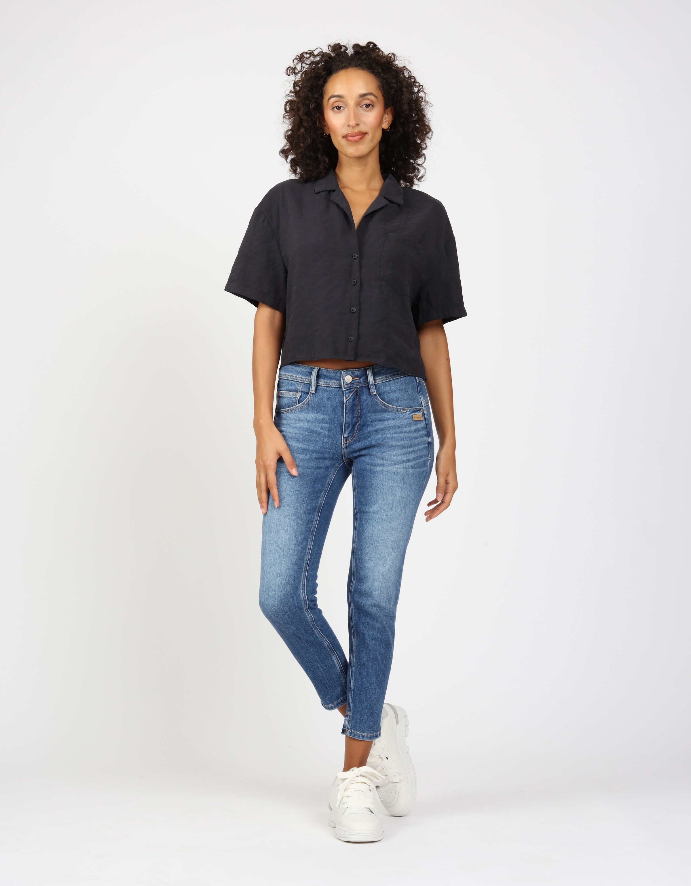 GANG Relax-fit-Jeans »94AMELIE CROPPED«, in 5-Pocket-Style