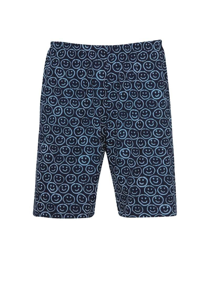 Trigema Bermudas »TRIGEMA Bermuda Shorts mit freundlichem Smiley-Motiv«