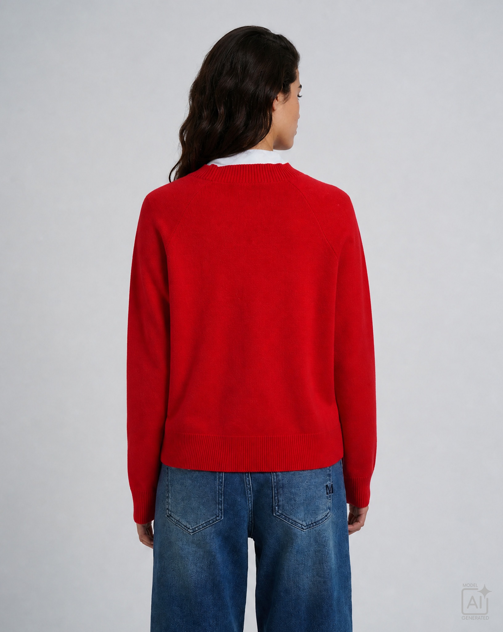 Milano Italy Cardigan mit Label-Applikation