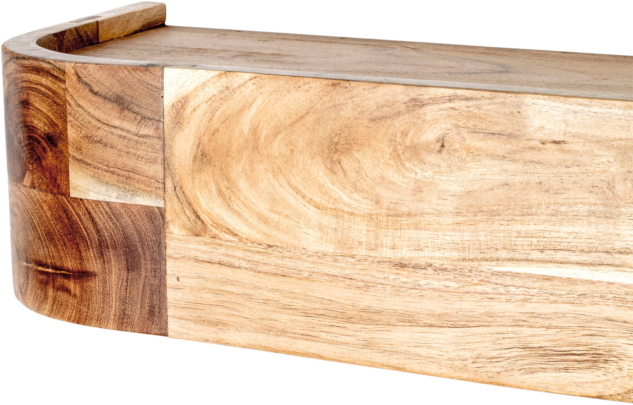 HAKU Wandgarderobe »Wandgarderobe« 1 Stk. tlg. rechteckig - aus Massivholz Braun - B/T/H 60/20/13 cm