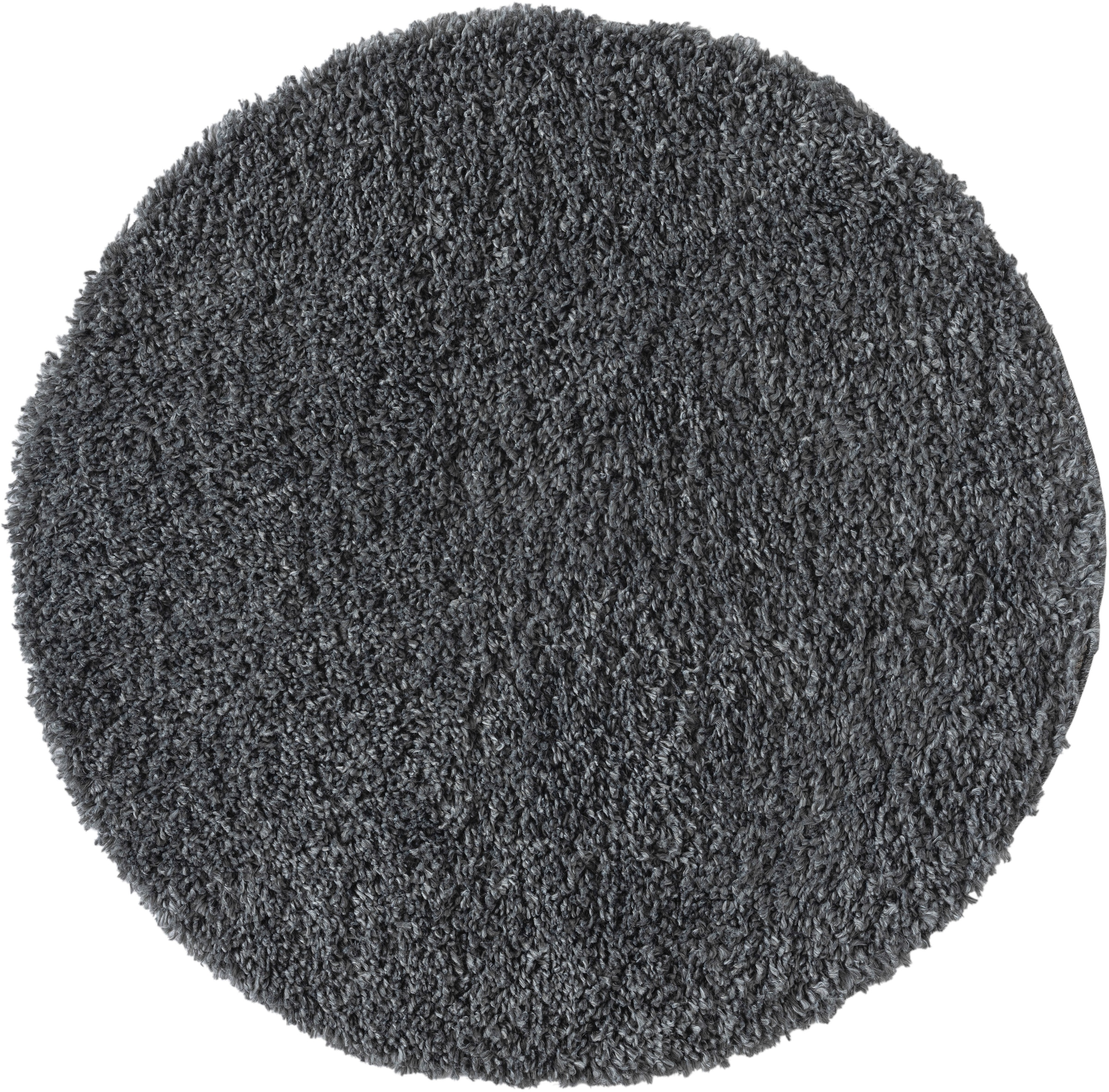 Myflair Möbel & Accessoires Hochflor-Teppich »My Shaggy«, rund, 37 mm Höhe, Shaggy, Uni Farben, leicht glänzend, Microfaser, extra flauschig