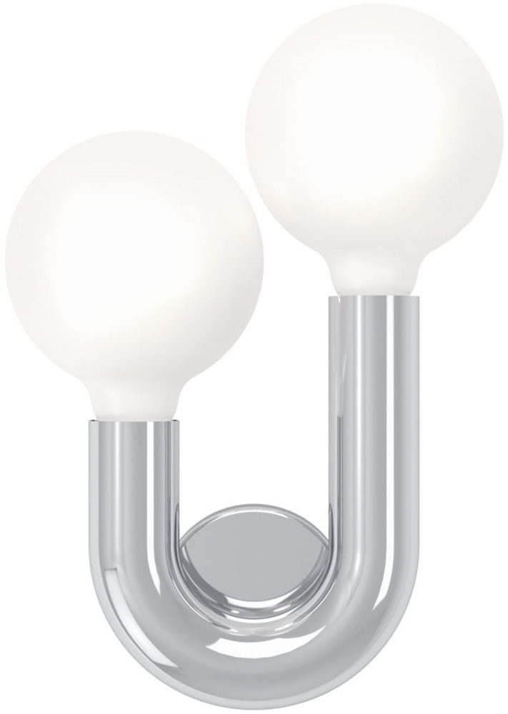 EGLO Wandleuchte »MELLILI« E27 1 Stk. Wandlampe, Lampe, Flur, Wohnzimmer, chrom  H:23,6 cm