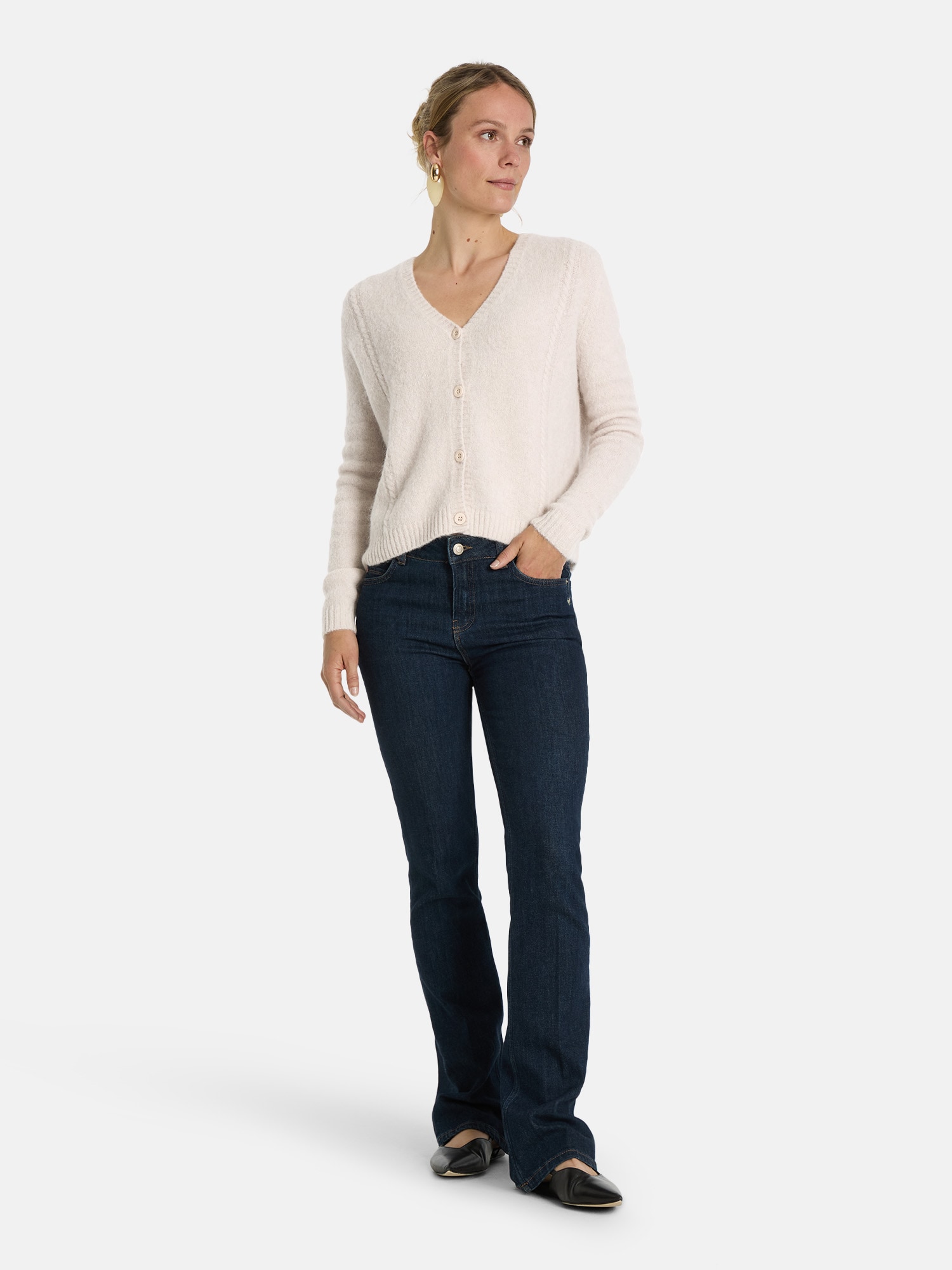 Lieblingsstück Strickjacke »HenjaL«, mit V-Neck, Alpakamix