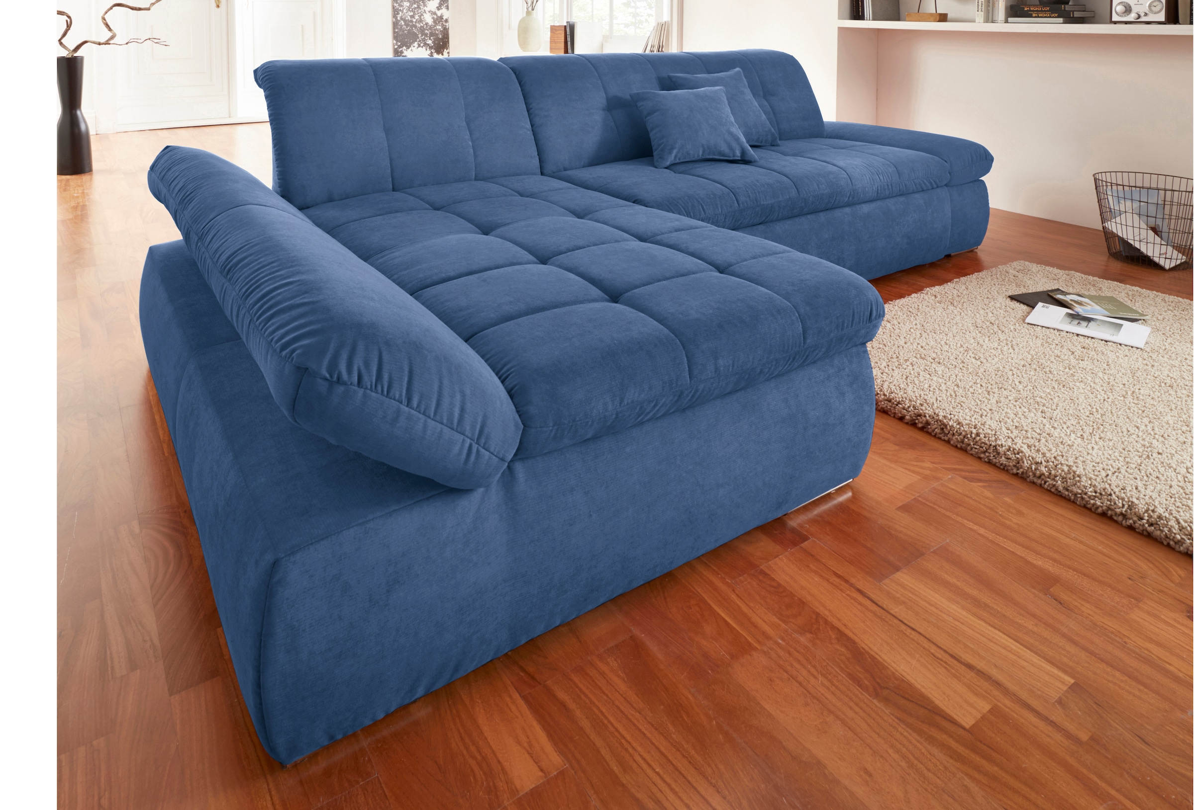 DOMO collection Ecksofa "NMoric XXL, B/T/H: 300/172/80cm, L-Form", wahlweis günstig online kaufen