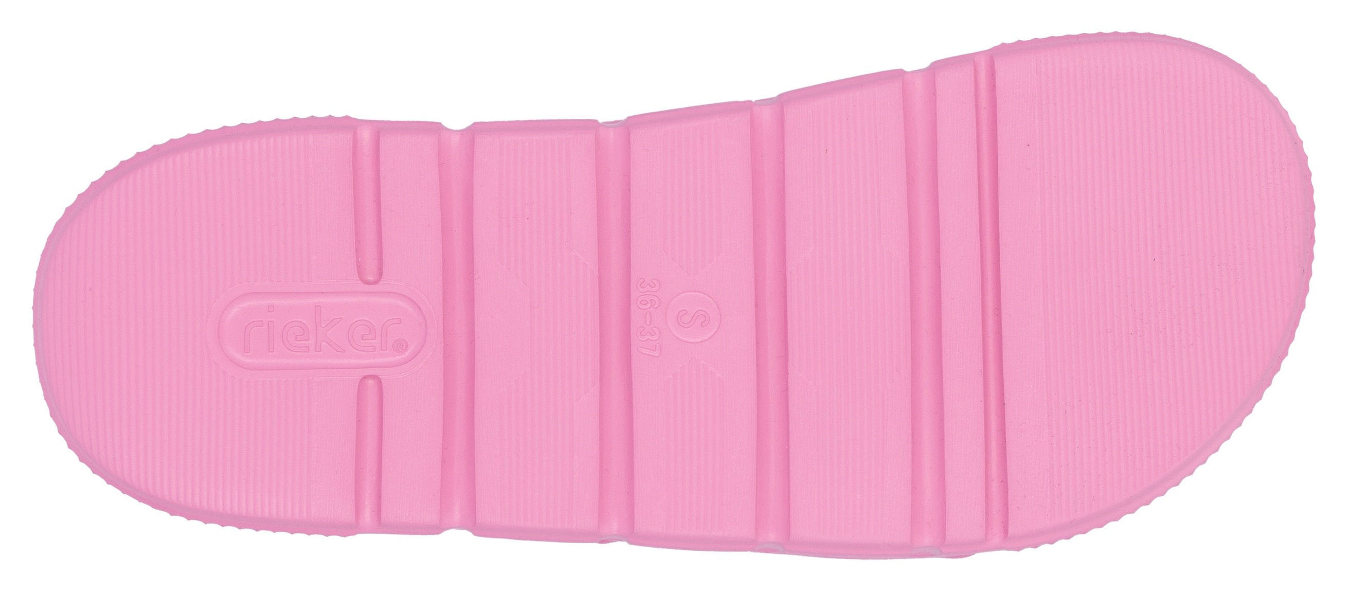 Thumbnail - Rieker Pantolette, Plateau, Sommerschuh, Schlappen in Weite G (=weit)