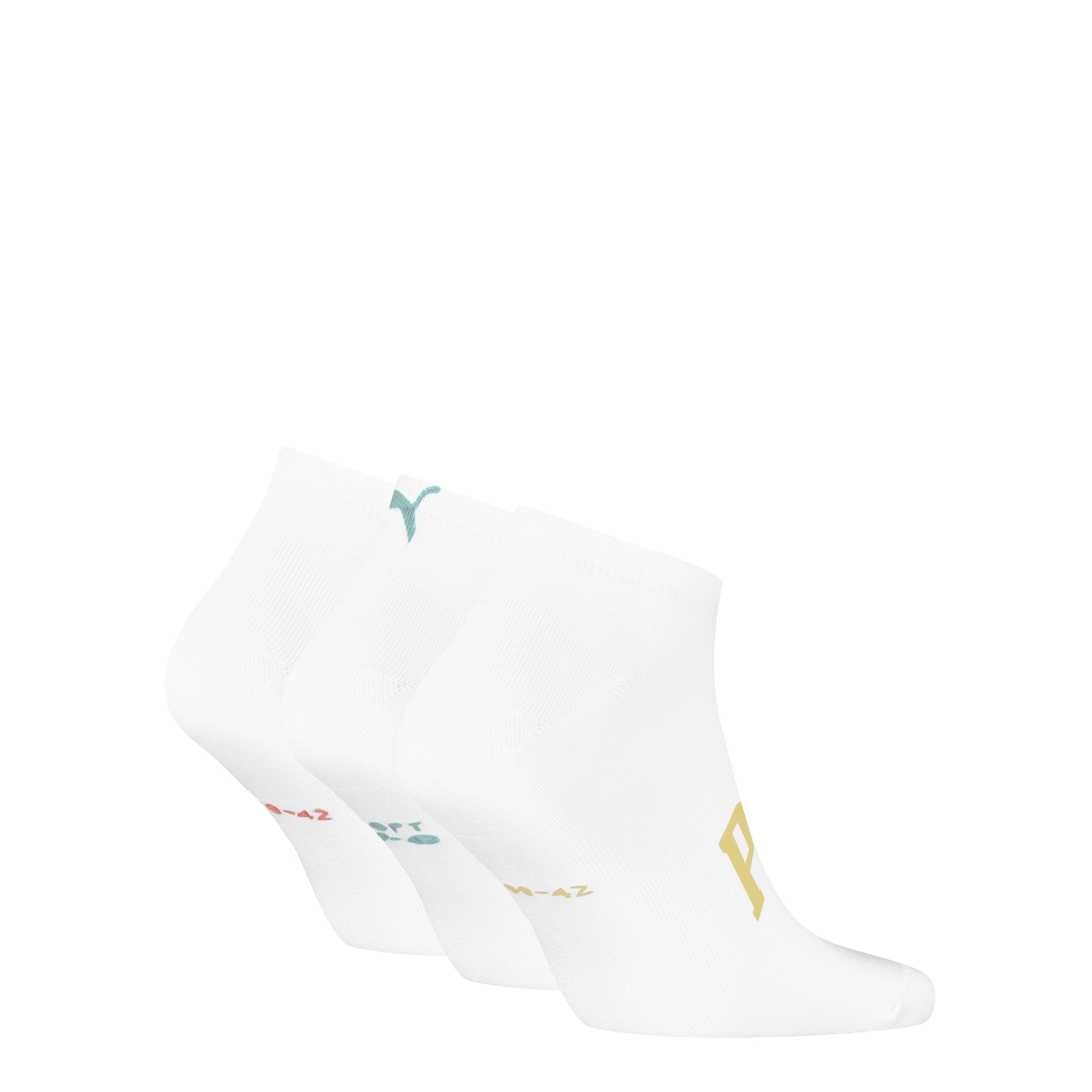 PUMA Sneakersocken, (3 Paar, 3er Pack), mit verstärkter Ferse und Zehenbereich