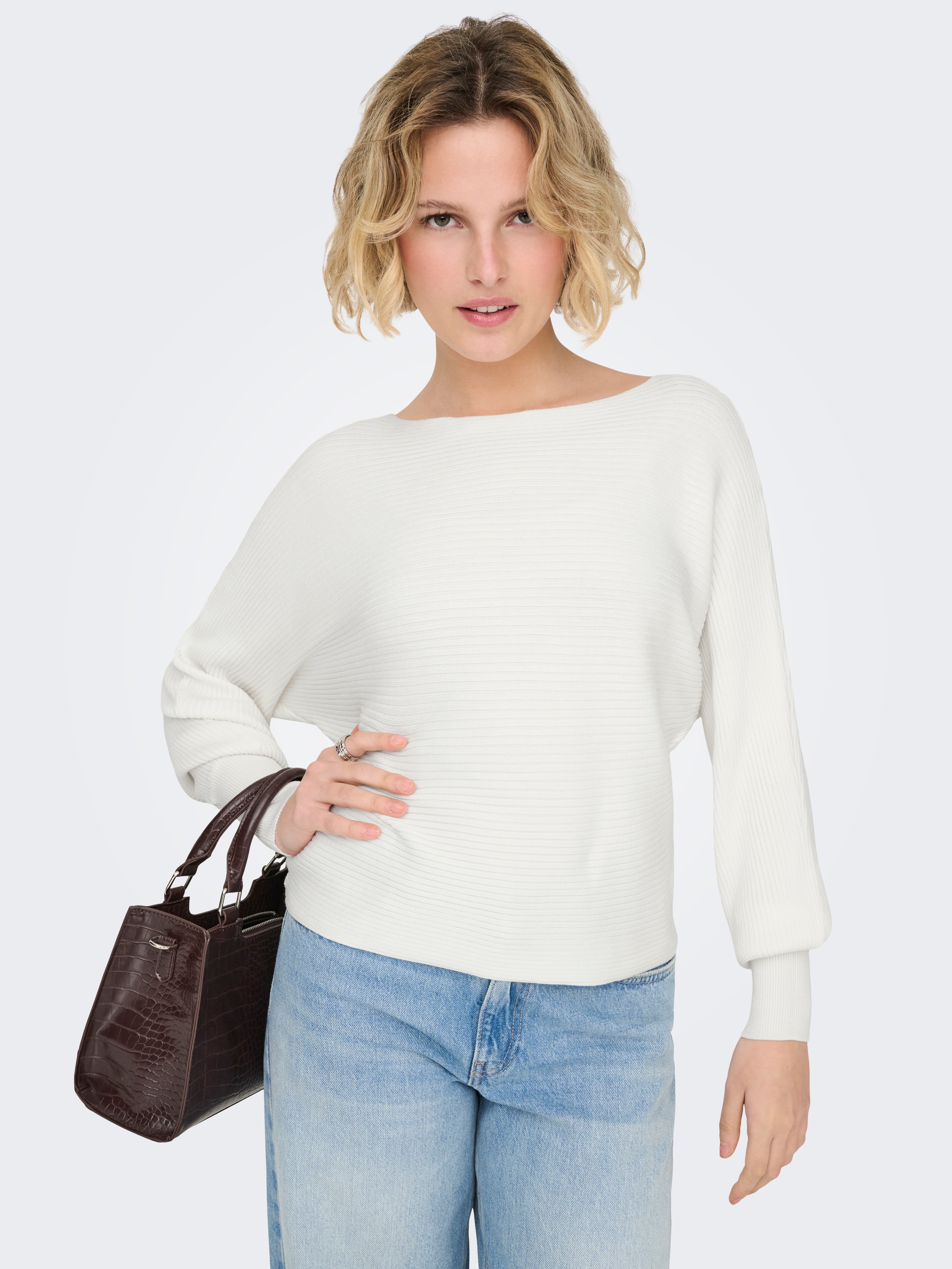 ONLY Strickpullover "ONLADALINE L/S SHORT PULLO KNT NOOS" Viskosemischung, günstig online kaufen