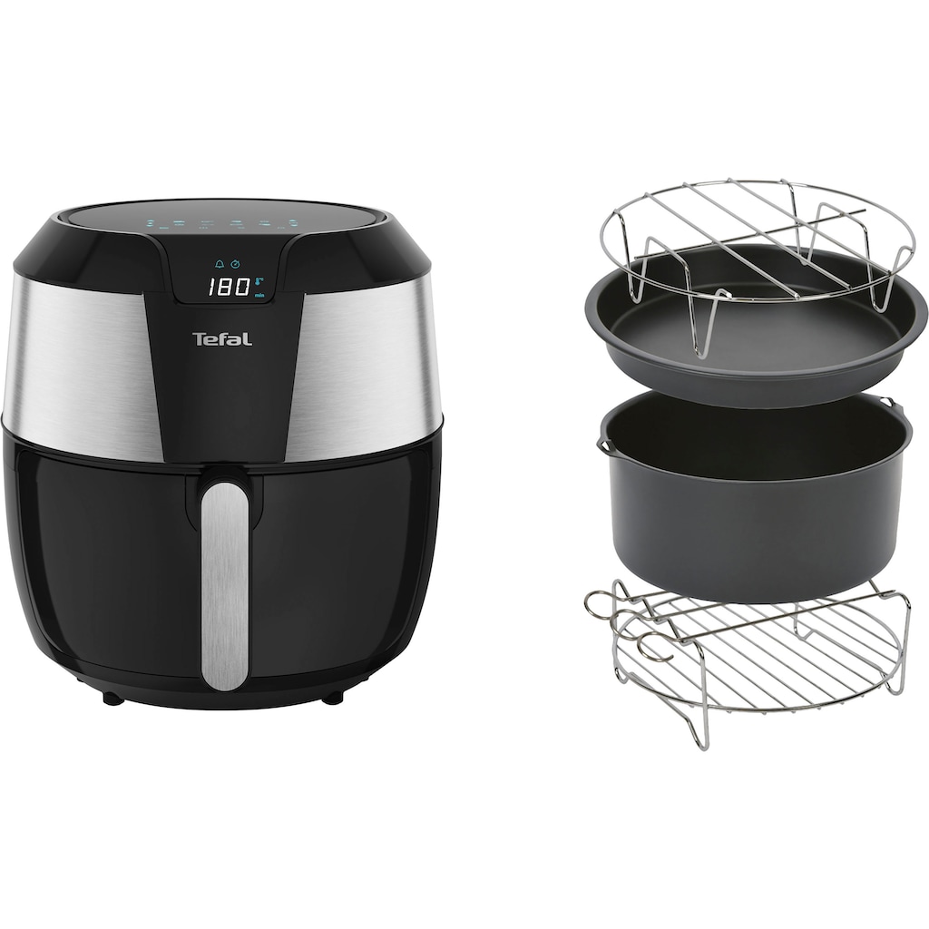 Tefal Heißluftfritteuse »EY701D.HERO Easy Fry XXL mit Zubehör-Set«, 1850 W, Fassungsvermögen 1,6 kg, Timer, 8 automatische Menüs