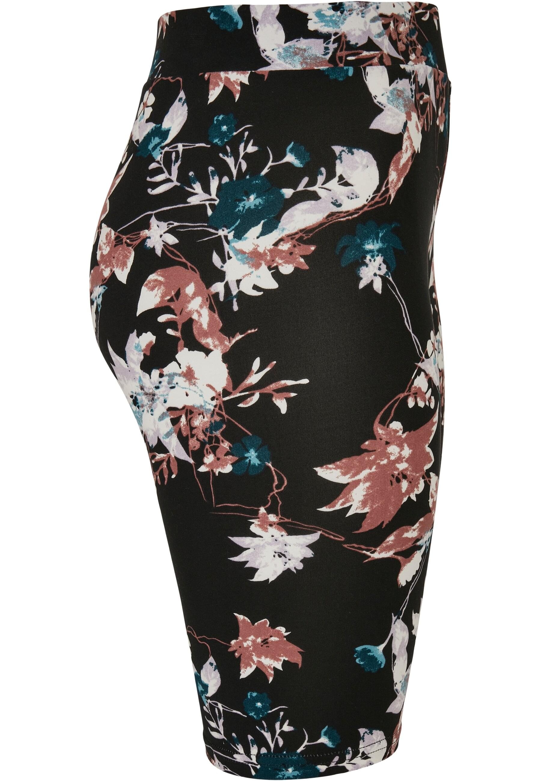 URBAN CLASSICS Radlerhose »Urban Classics Damen Ladies Soft AOP Cycle Shorts«, (1 tlg.)