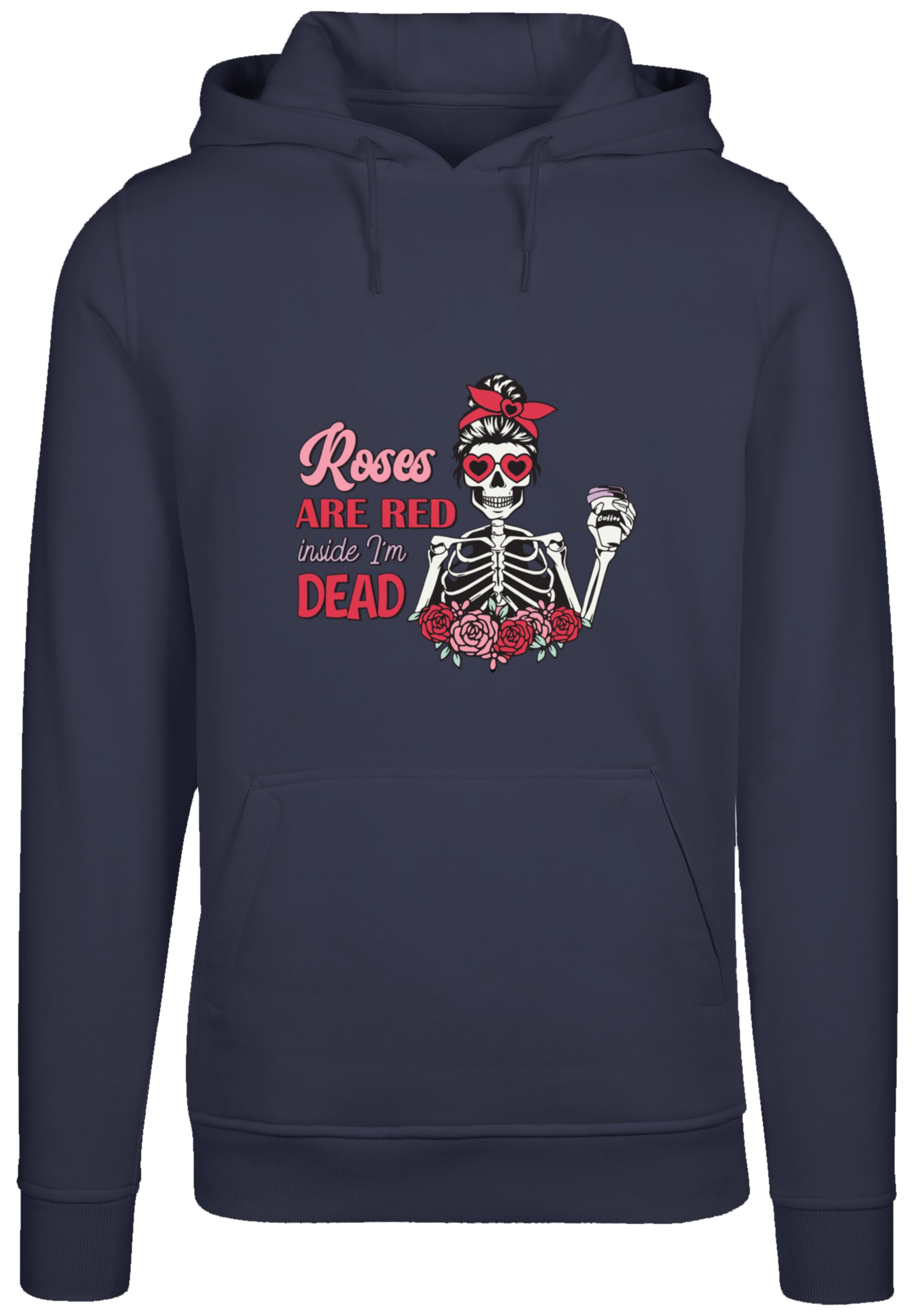 F4NT4STIC Kapuzenpullover »Anti Valentinstag Roses are red«, Premium Qualität