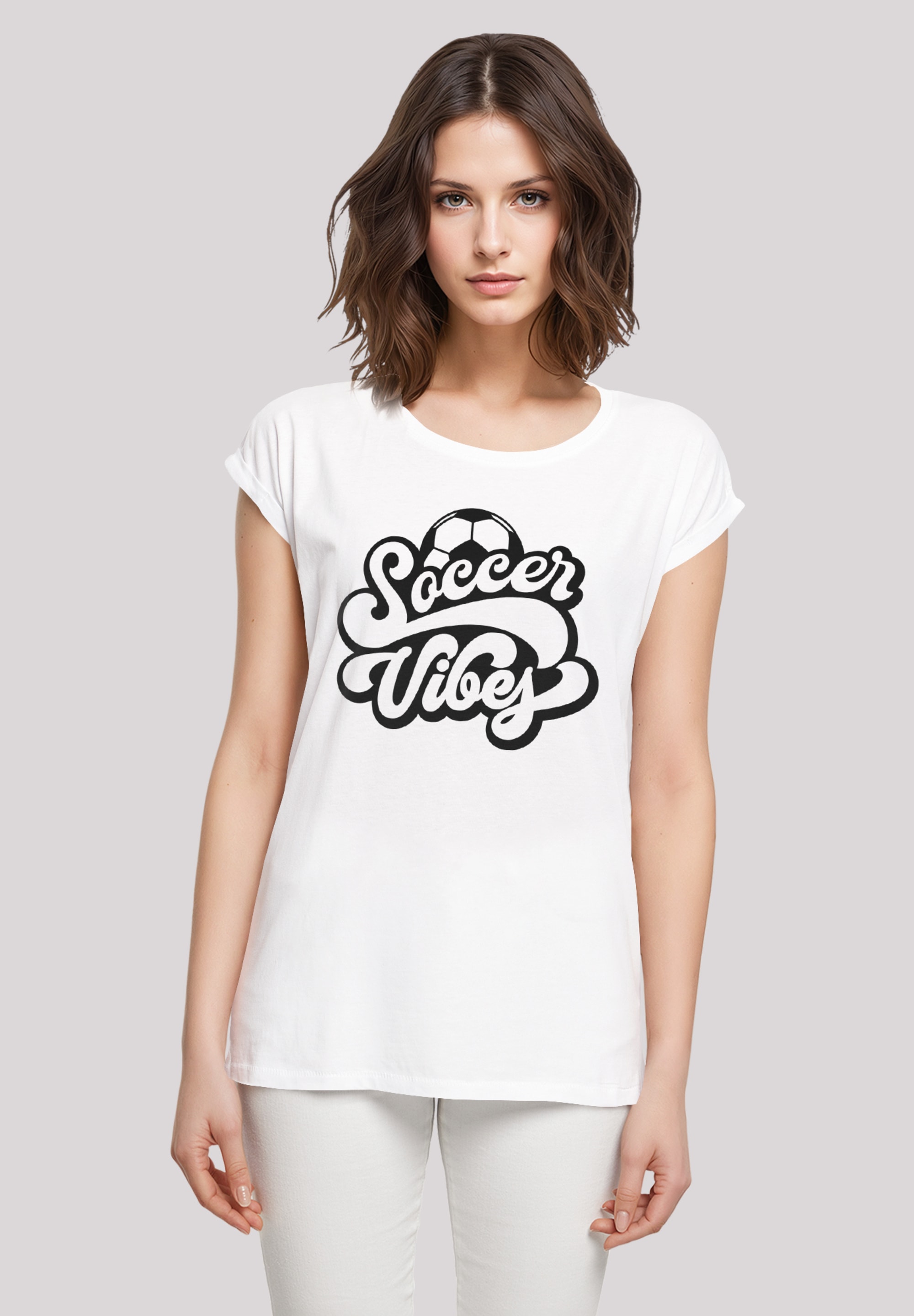 F4NT4STIC T-Shirt "Soccer Vibes Typography Sporty Graphic", Premium Qualitä günstig online kaufen