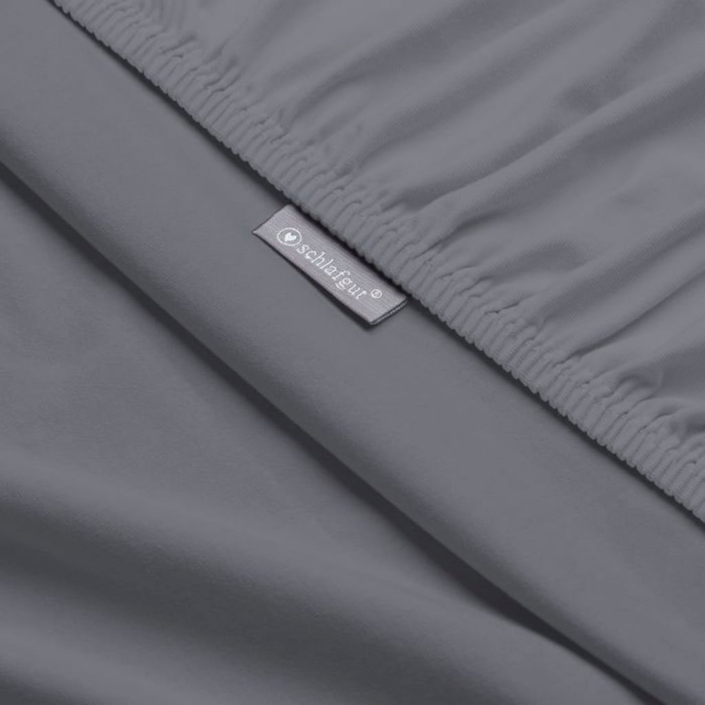 Schlafgut Spannbettlaken »Mako-Jersey aus 100% Baumwolle, Bettlaken«