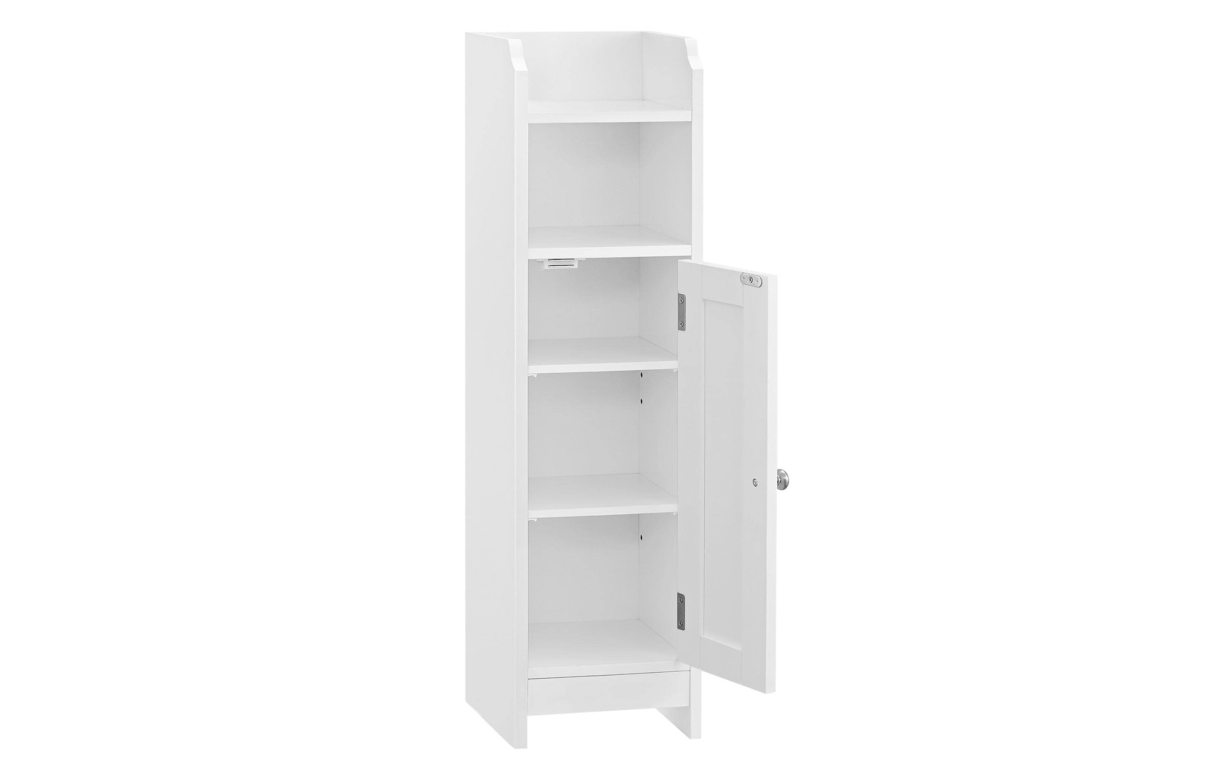 VASAGLE Badregal »80 x 20 cm, Weiss«