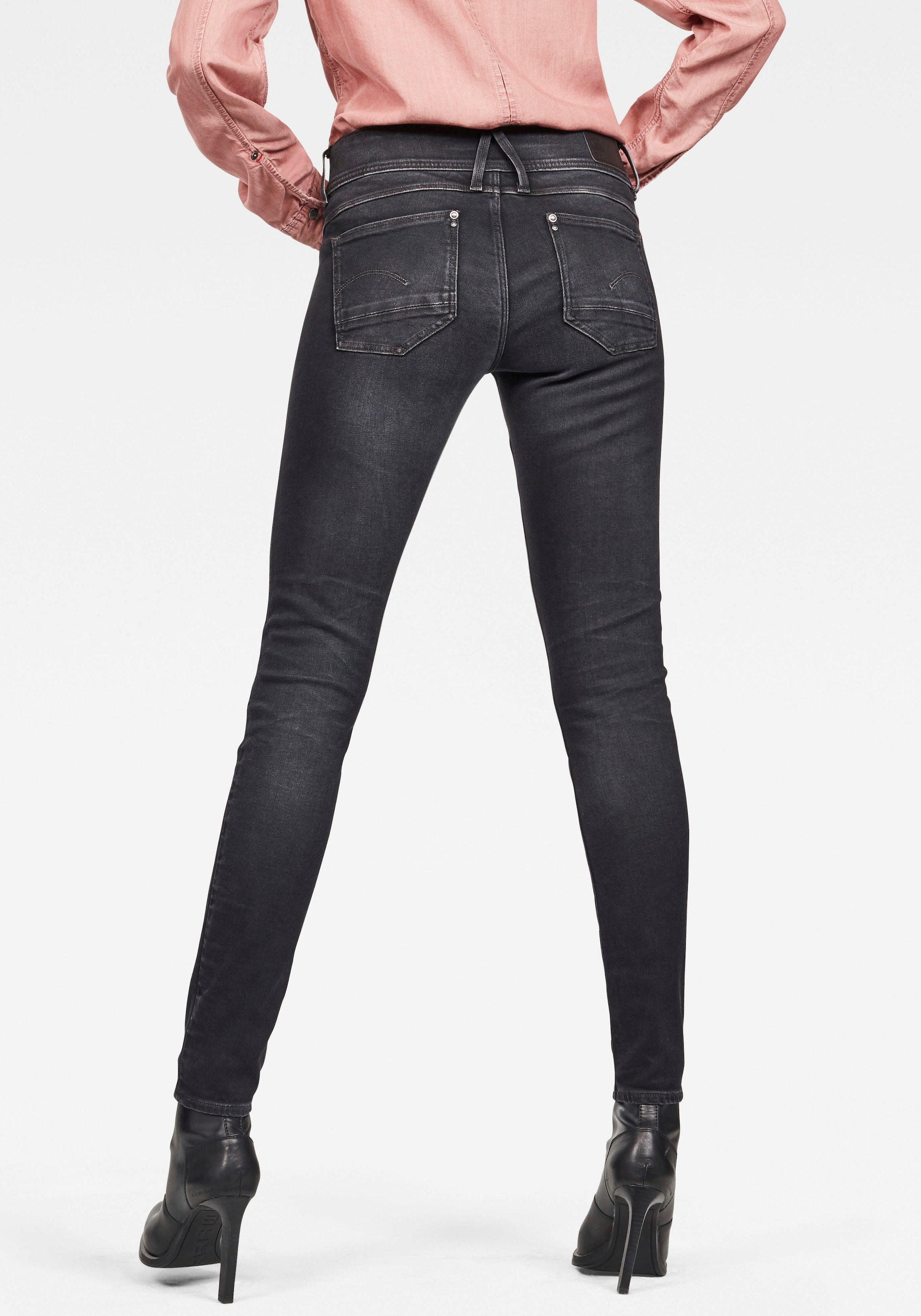 G-STAR Skinny-fit-Jeans "Mid Waist Skinny", mit Elasthan-Anteil günstig online kaufen